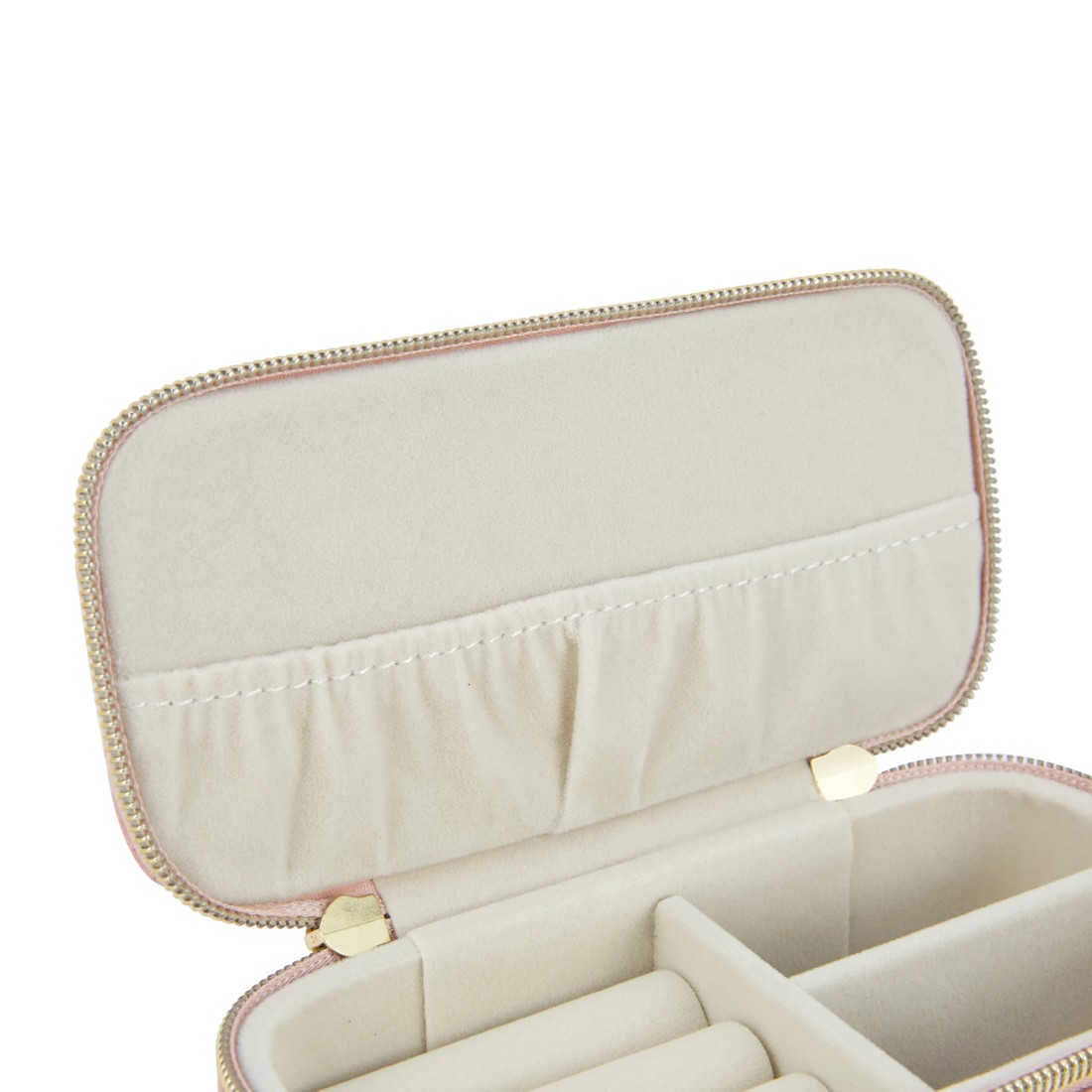 5 Pink Check Small Zip Jewellery Case, 5 of 7