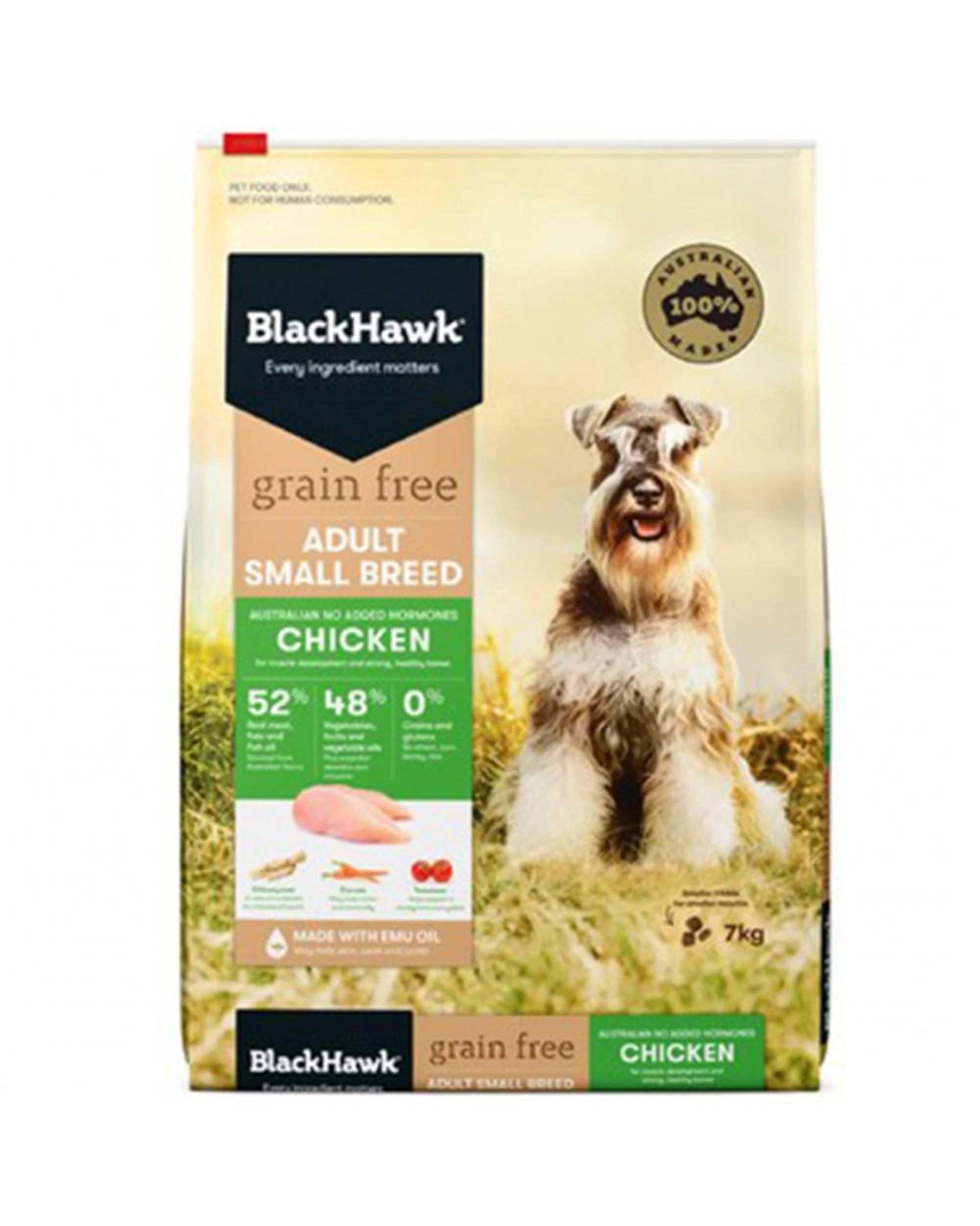 1 Black Hawk Grain Free Chicken Small Breed Dry Dog Food 7kg, 1 of 1