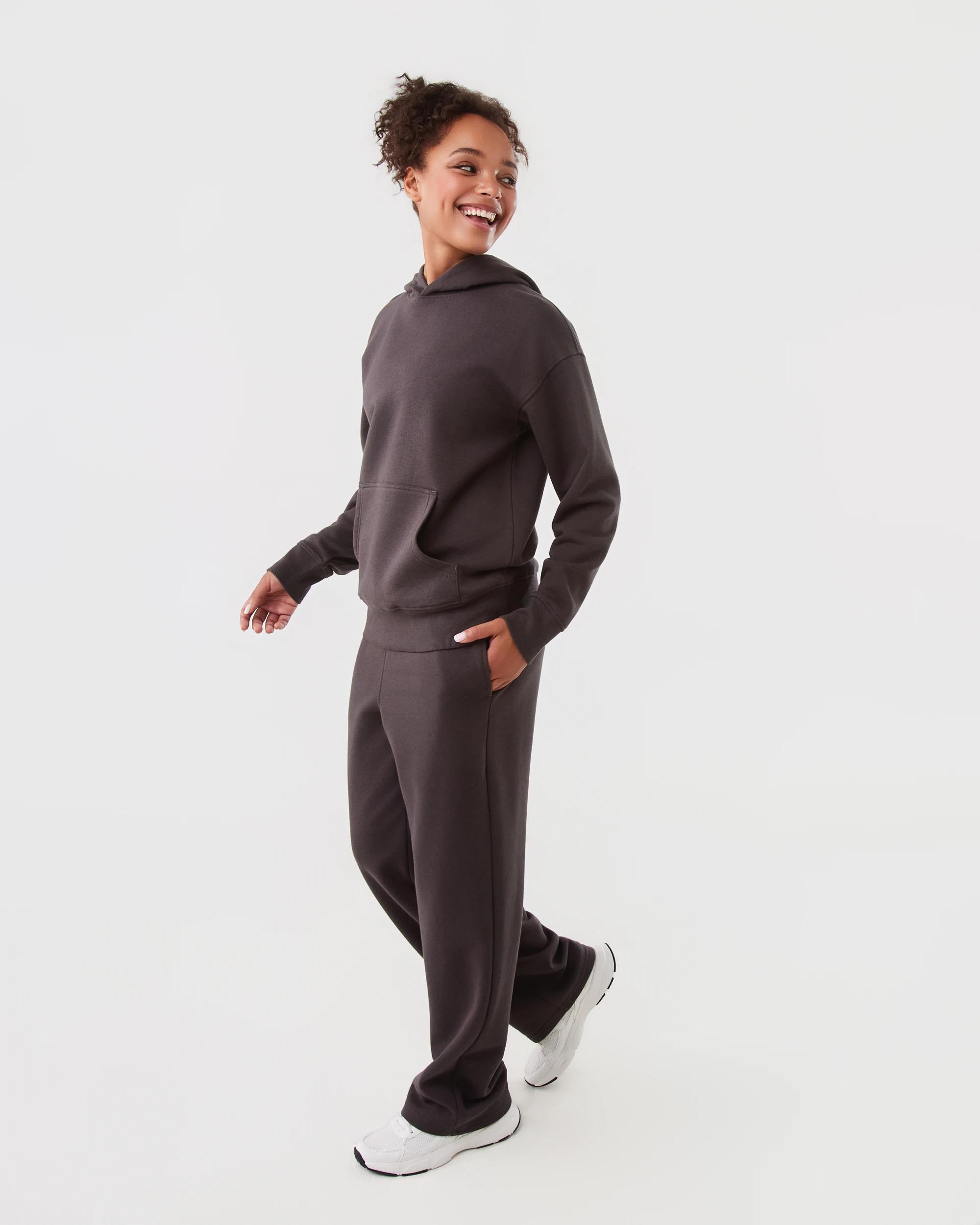 3 Active Womens Essential Oversized Hoodie Espresso, 3 of 8