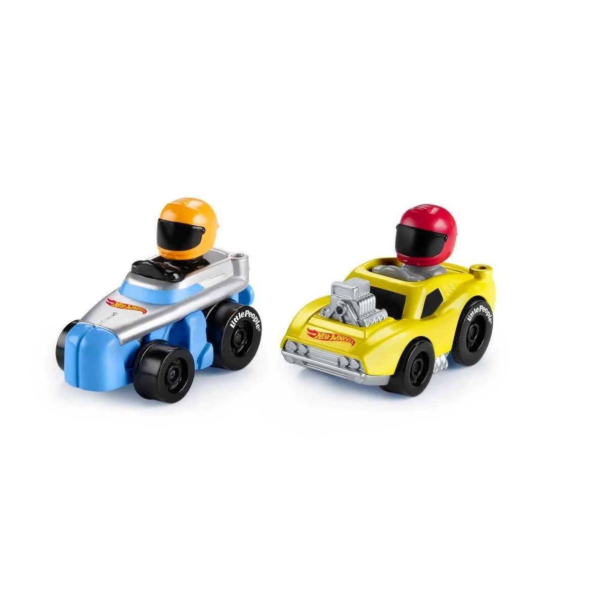 6 Fisher-Price Hot Wheels Little People Race and Go Trackset, 6 of 6