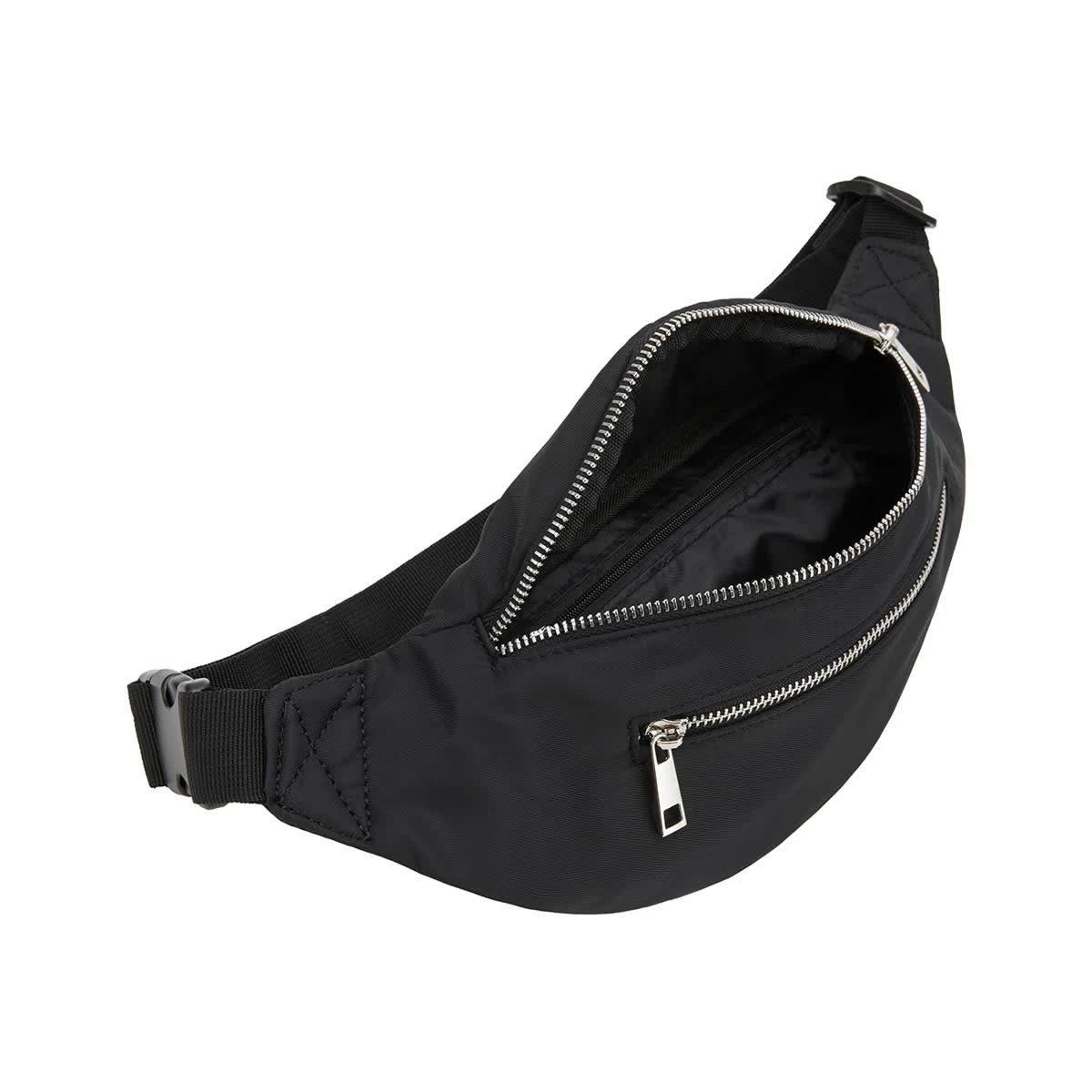 3 Double Zip Bumbag BLACK, 3 of 3