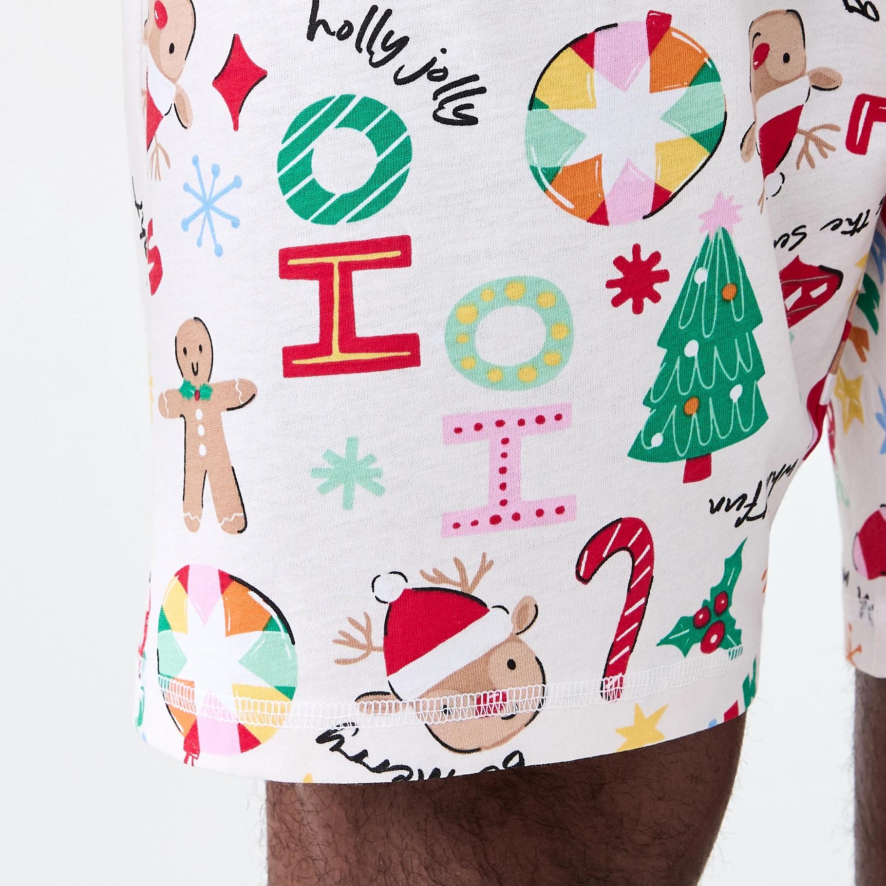 6 Crafty Christmas Knit Shorts Wishing Tree Family Matching Pyjama Set MENS CRAFTY XMAS, 6 of 7