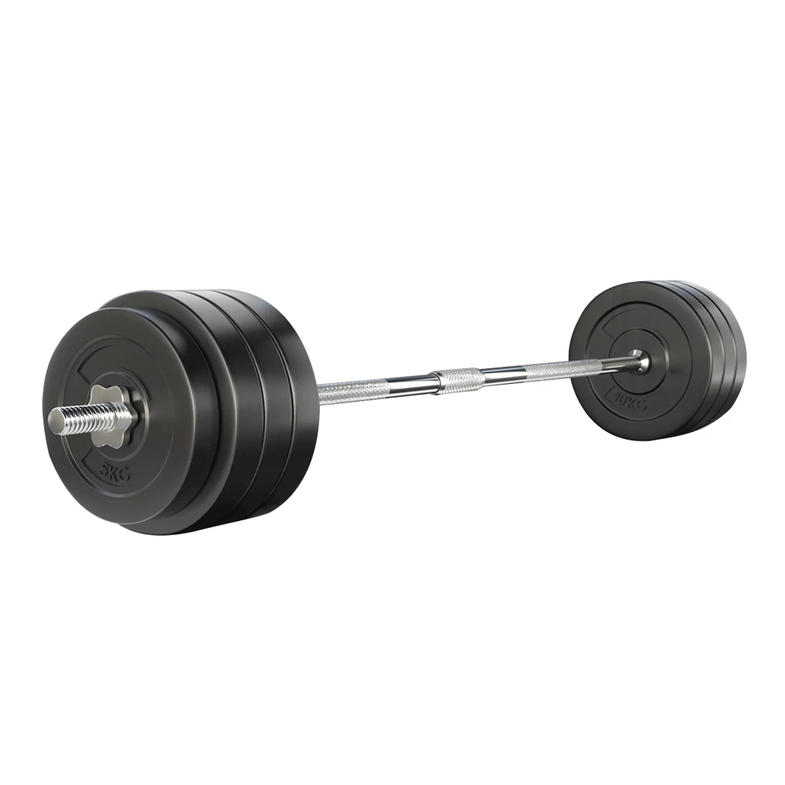 1 Everfit 78kg Barbell Set Weight Plates Bar Lifting Bench 168cm - Multi, 1 of 2