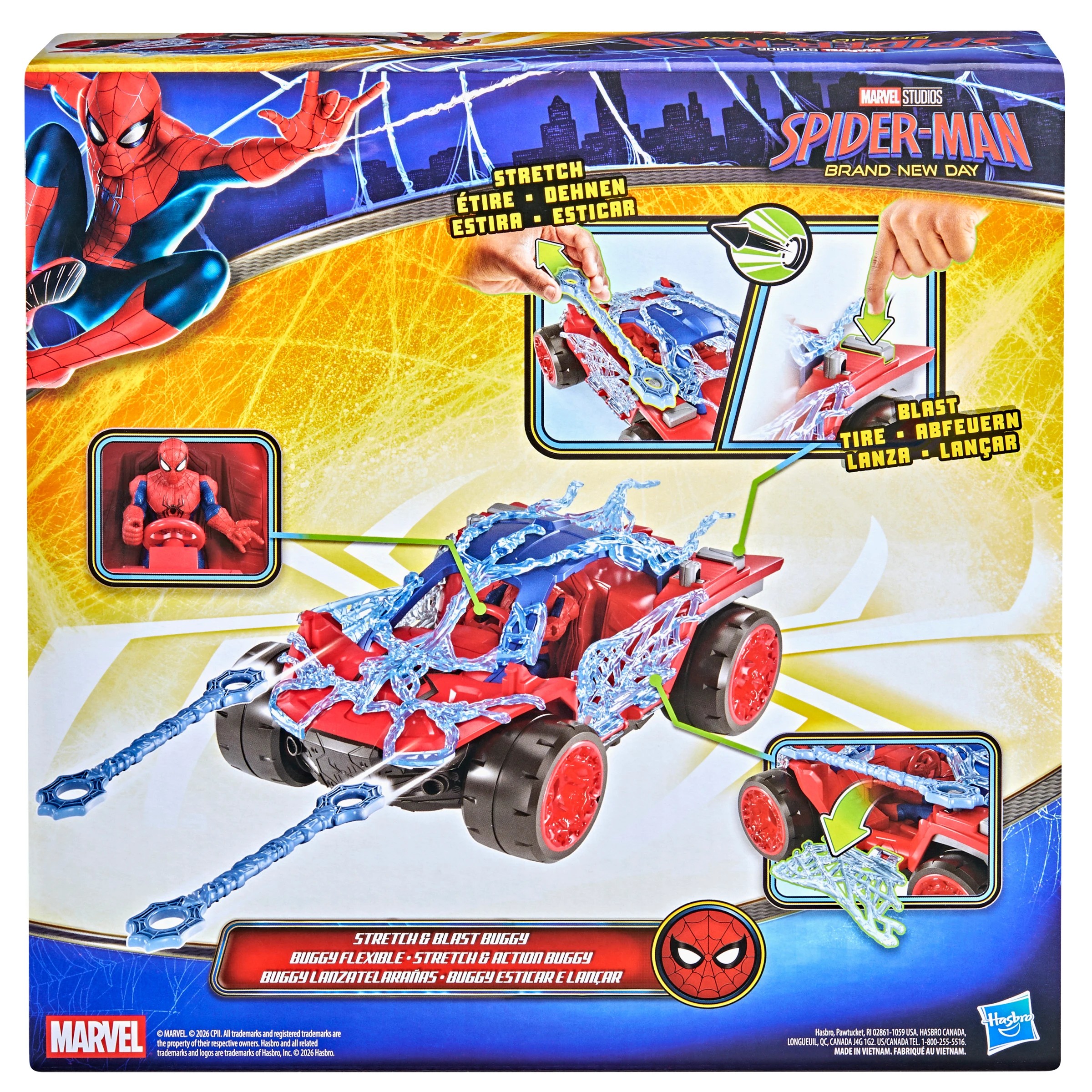 2 Marvel Studios Spider-Man Stretch & Blast Buggy, 2 of 4