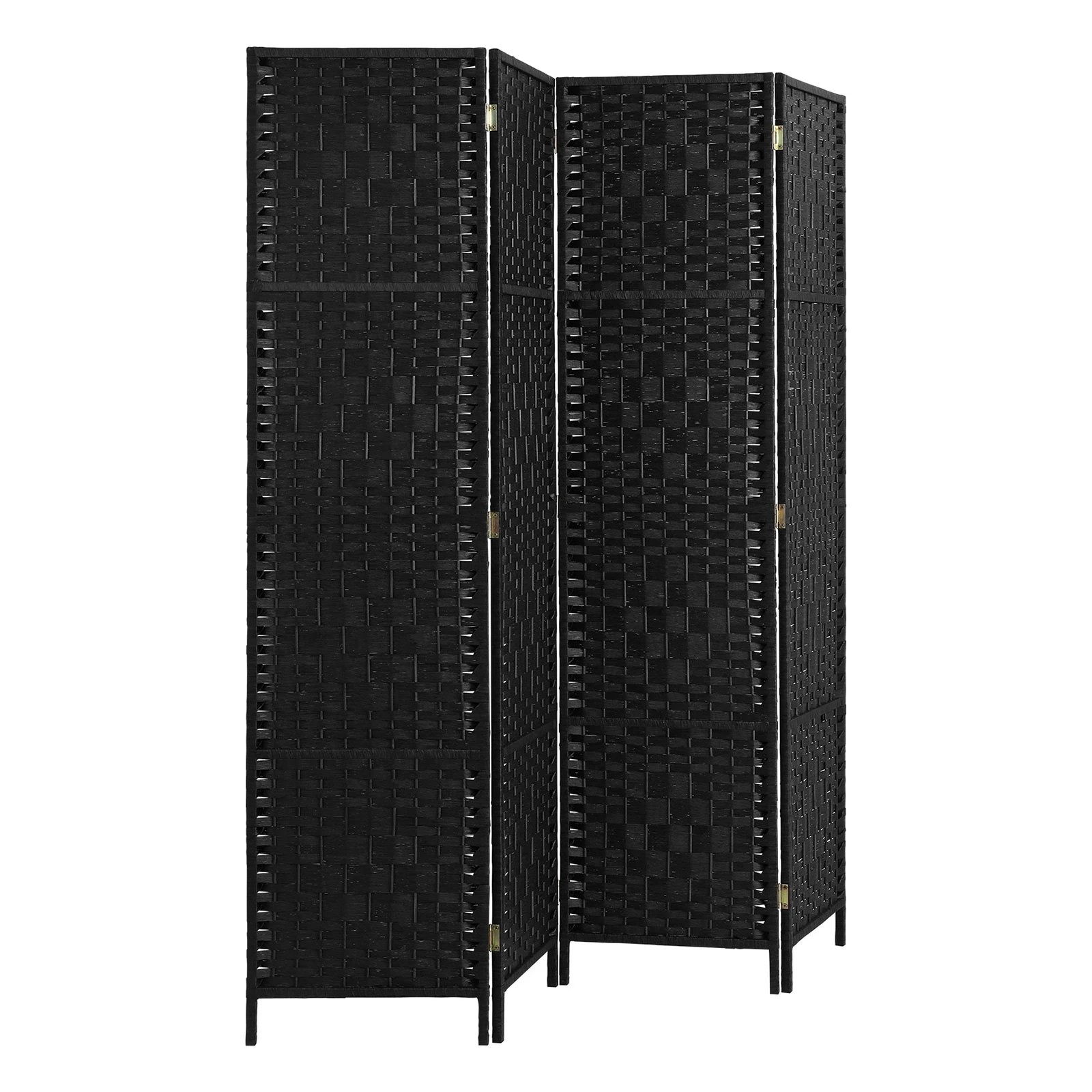 5 Oikiture 4 Panel Room Divider Screen Privacy Dividers - Black, 5 of 8