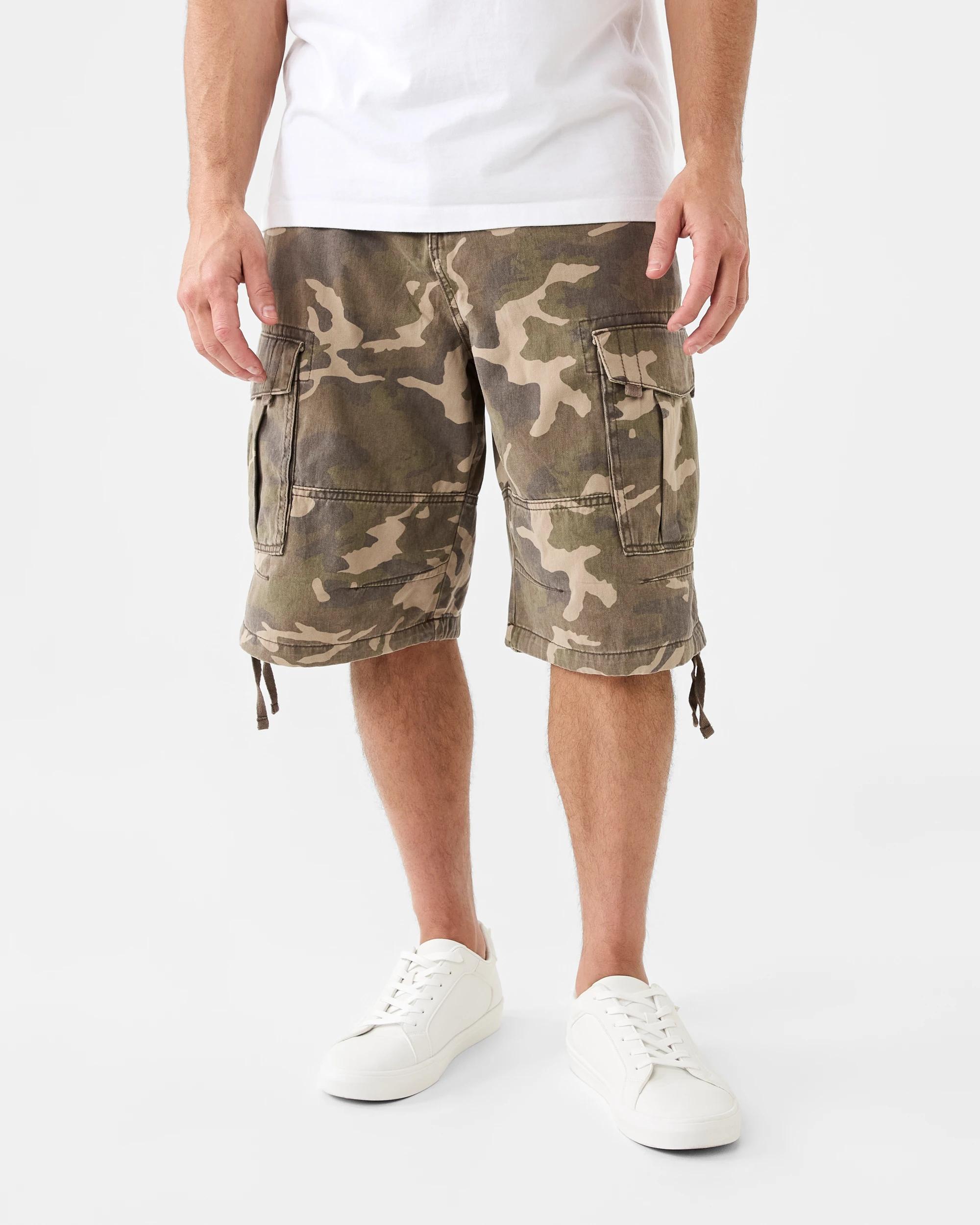 7 Baggy Cargo Shorts Grn Camo, 7 of 7