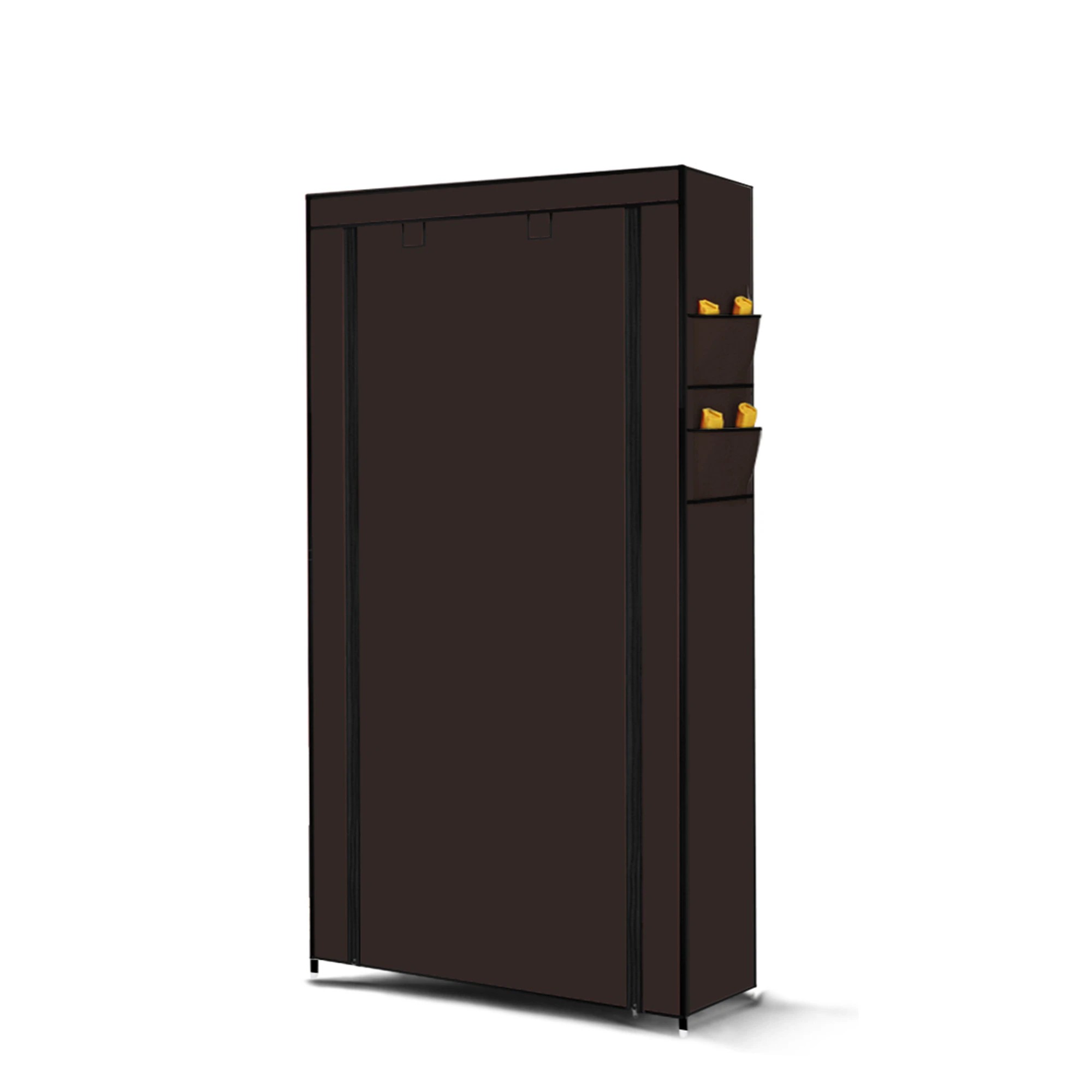 2 Levede 2Pcs 10 Tier Poratable Shoe Rack With Cover - Brown, 2 of 6