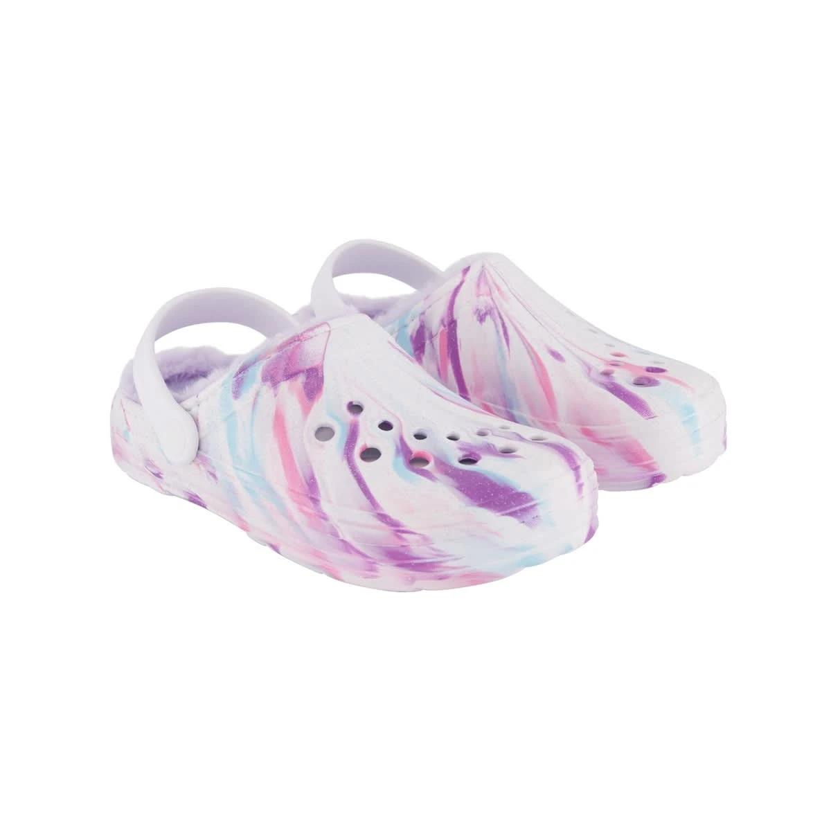 2 Senior Faux Fur Lined Clogs Ombre, 2 of 4