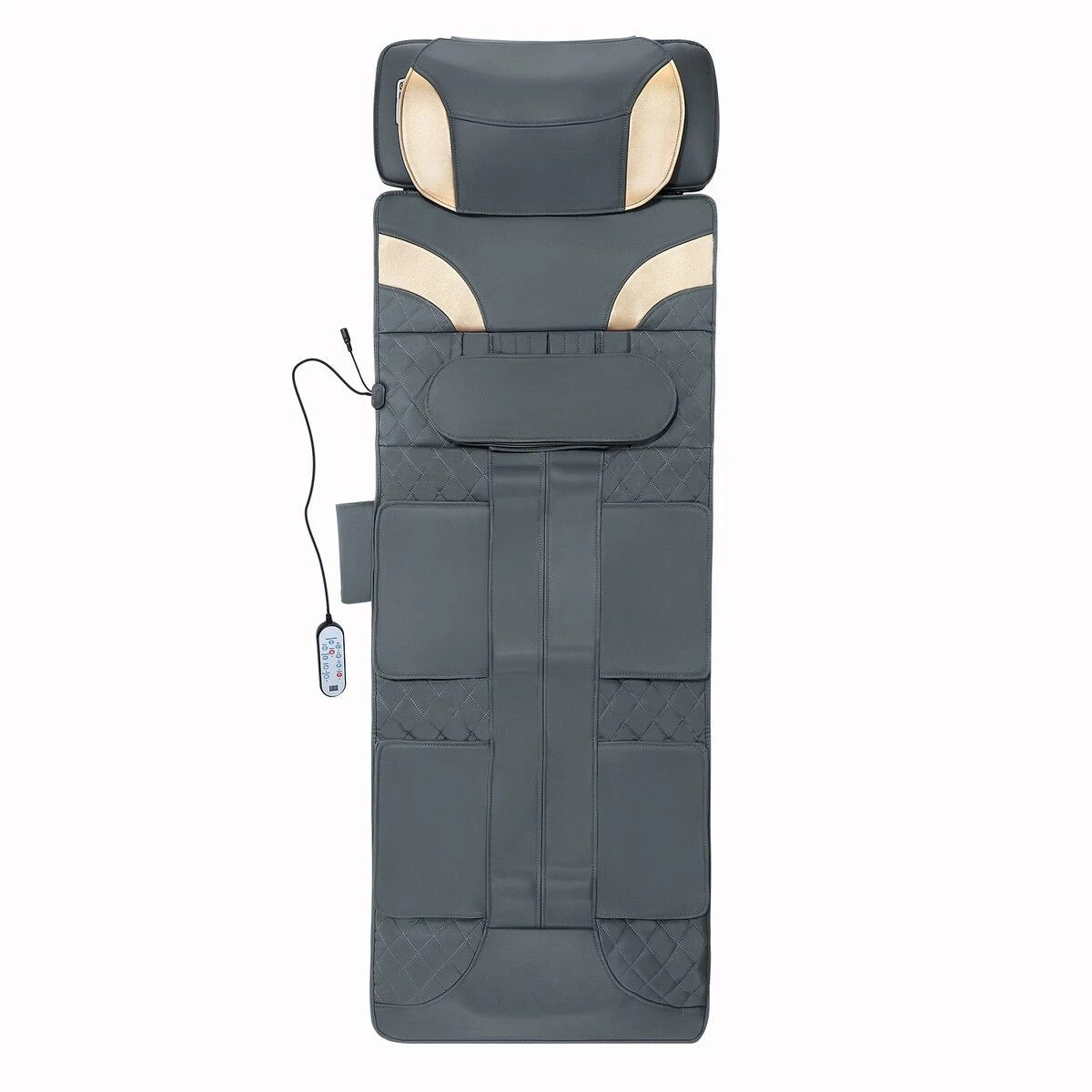 2 HOMASA Full Body Massage Mat Heated Shiatsu Neck Massager Shoulder Back Lumbar Traction Hip Leg Relax Stretch Airbags, 2 of 3