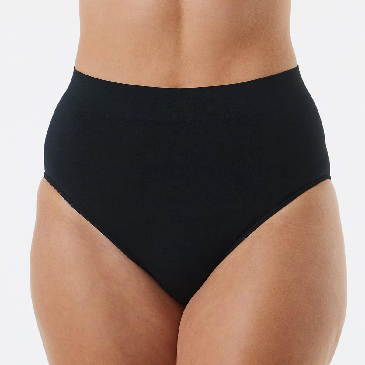 3 3 Pack Ultra Smooth Seamfree Full Briefs BLACK, 3 of 7