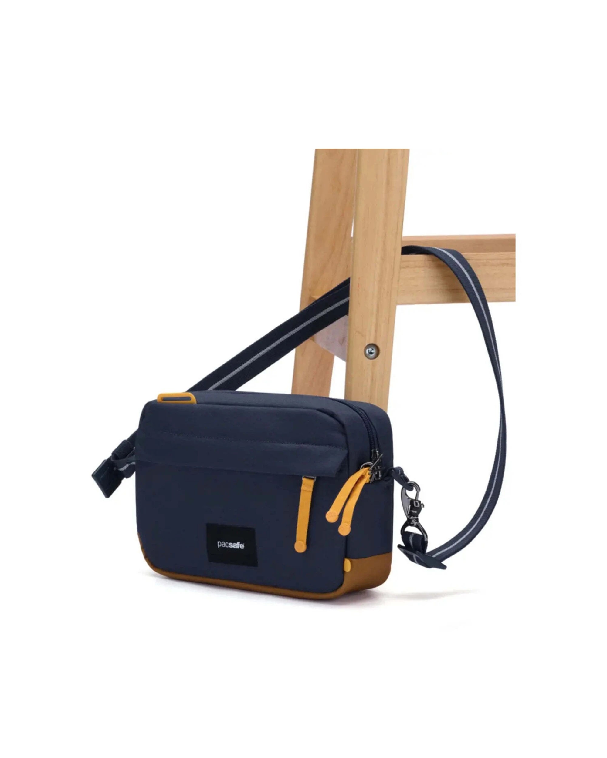 6 Pacsafe Go Anti-Theft Crossbody Bag RFID Blocking Cut Resistant Eco Design Coastal - Blue, 6 of 8