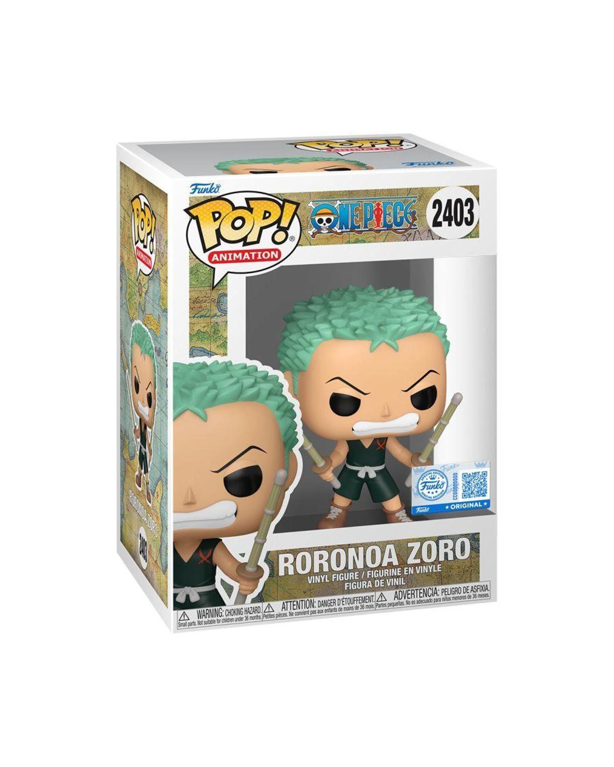 3 One Piece Roronoa Zoro Young Funko POP! Vinyl, 3 of 3