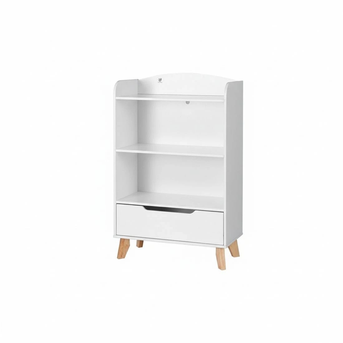 8 Keezi Kids Bookshelf 3 Tiers Storage Children Bookcase Toys Organiser Drawer - White, 8 of 8