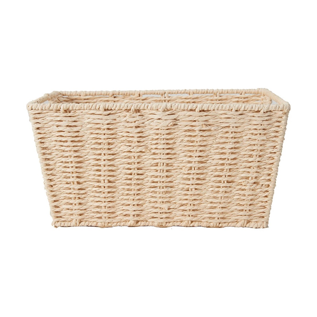 3 Rectangle Tapered Paper Rope Basket - Natural, 3 of 7