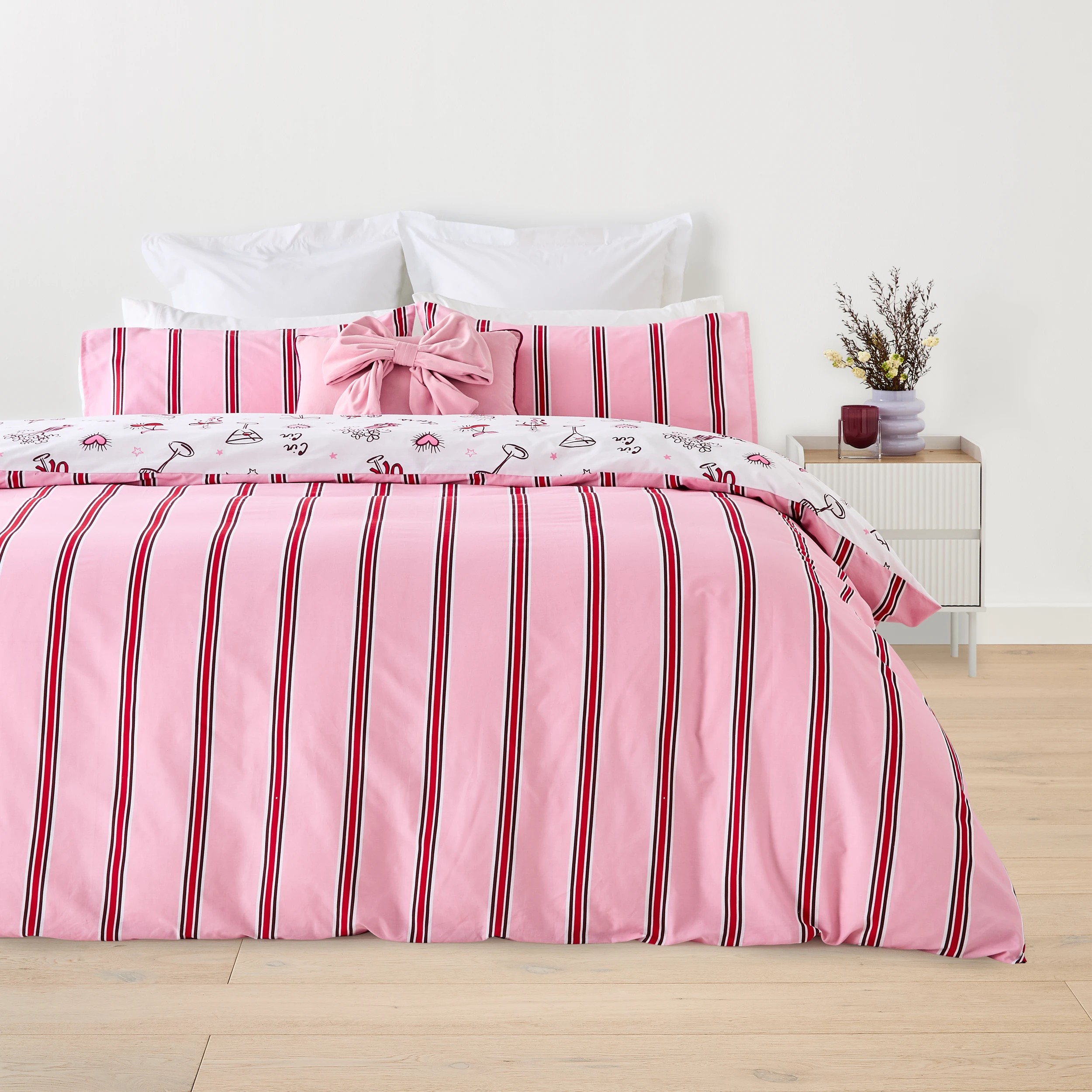 2 Cheers Cotton Rich Reversible Quilt Cover Set - King Bed, 2 of 7