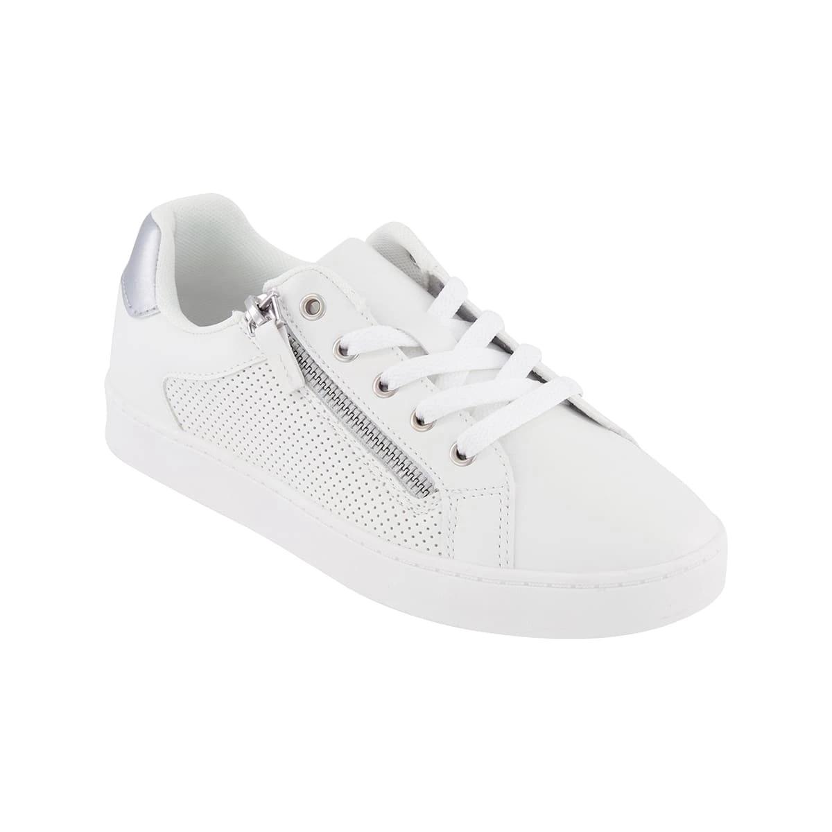 1 Lace-up Perforated Sneakers White, 1 of 5