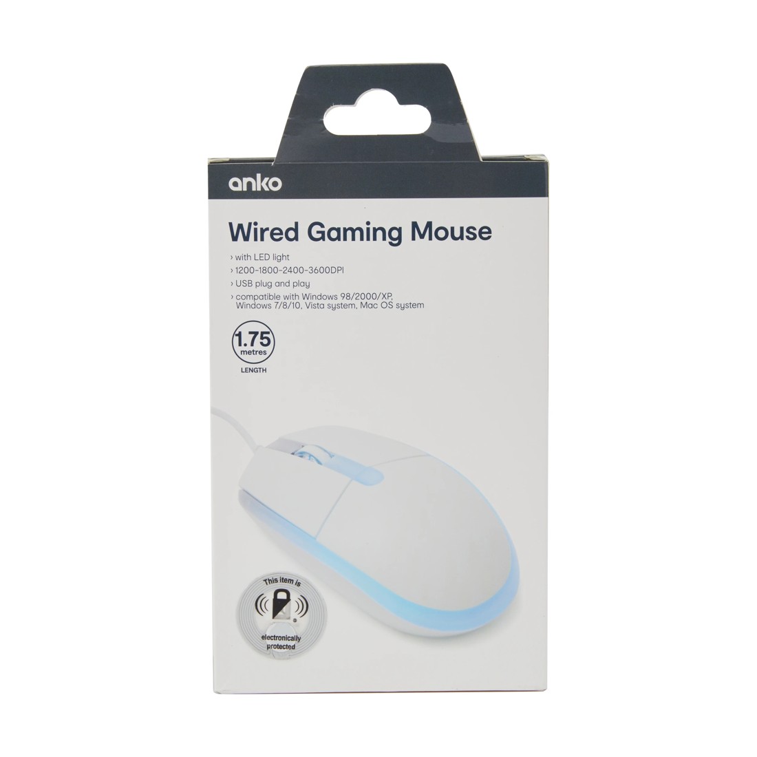 10 Wired Gaming Mouse - White, 10 of 10