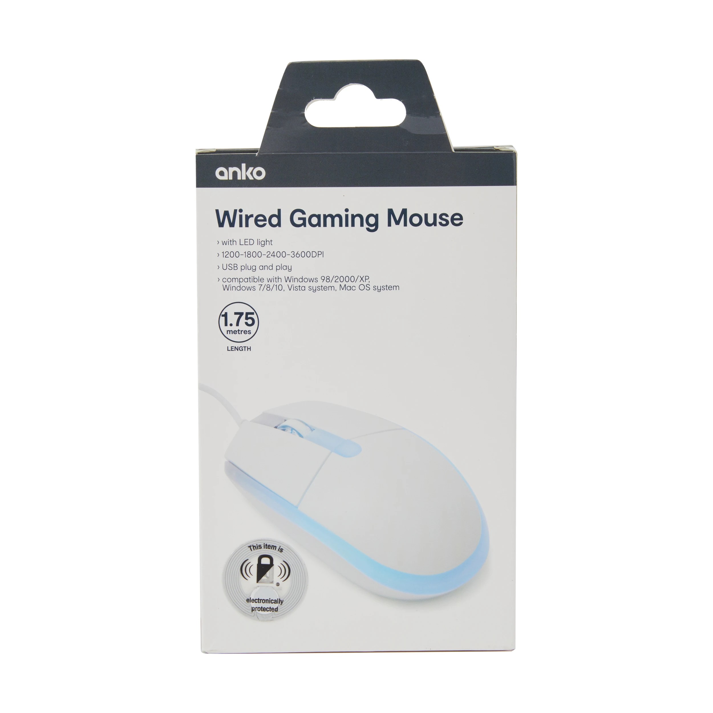 10 Wired Gaming Mouse - White, 10 of 10