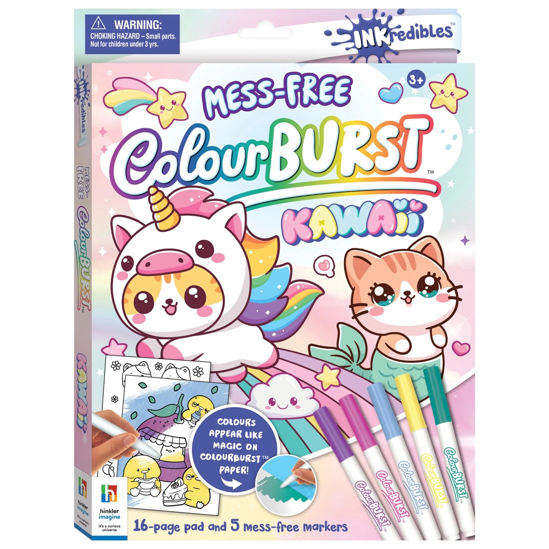1 INKredibles Mess-Free ColourBurst Kawaii​ Activity Kit - Book, 1 of 6