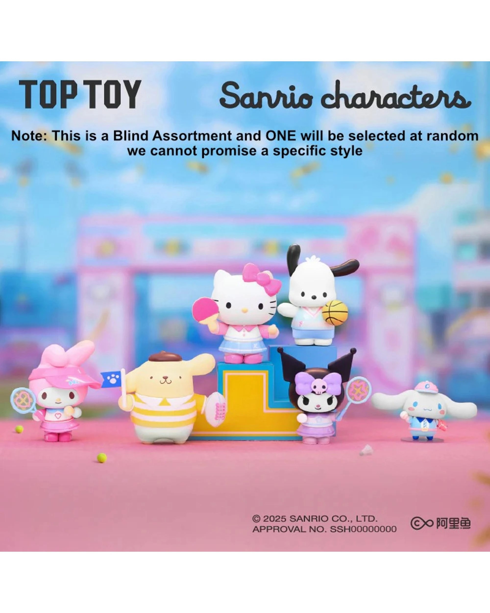 2 Top Toy Sanrio Characters Vibrant Sports Meeting Series Figure Blind Box, 2 of 9