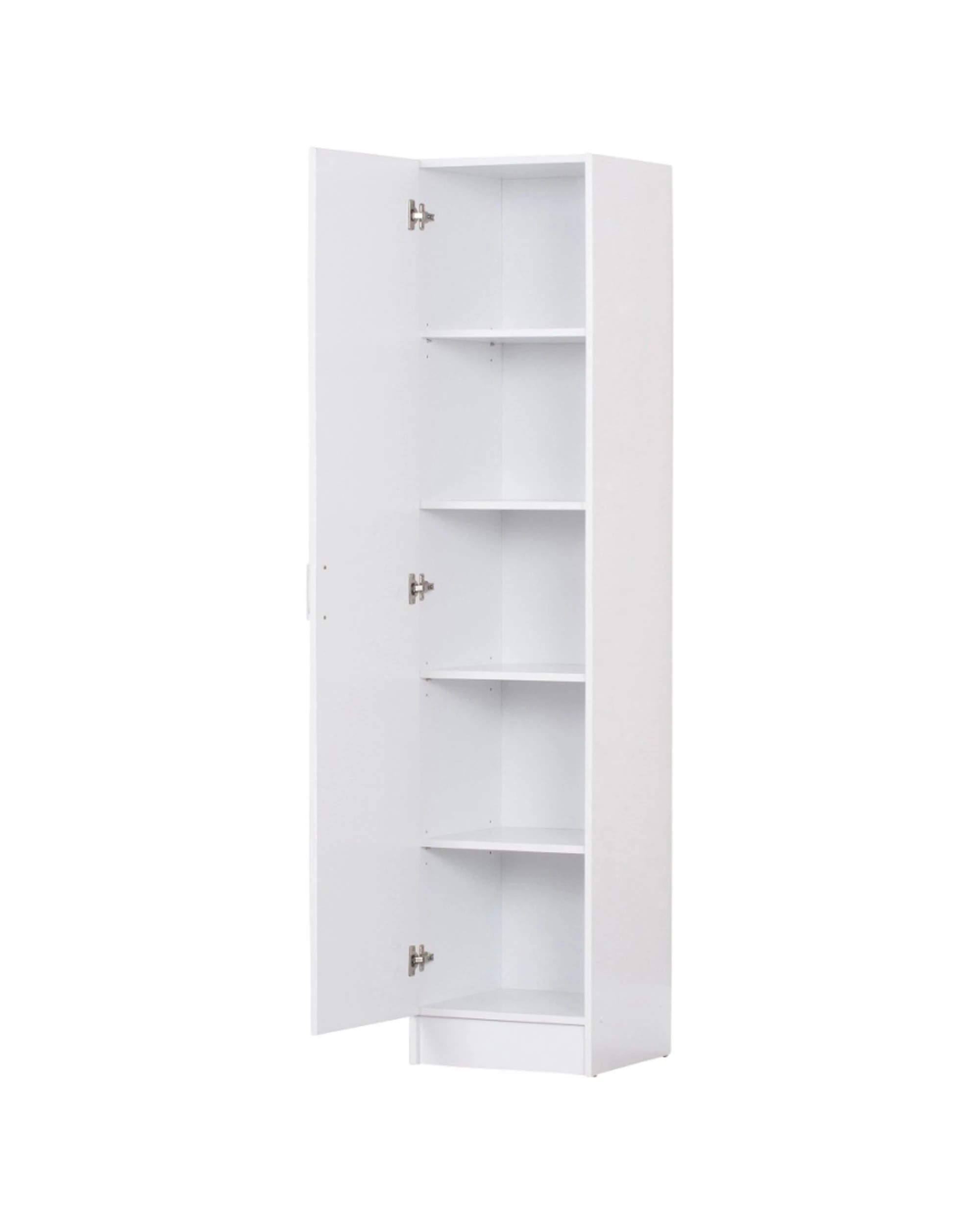 2 Alpine Bay Multipurpose Cupboard Single Door 5 Tier Storage Unit - White, 2 of 6