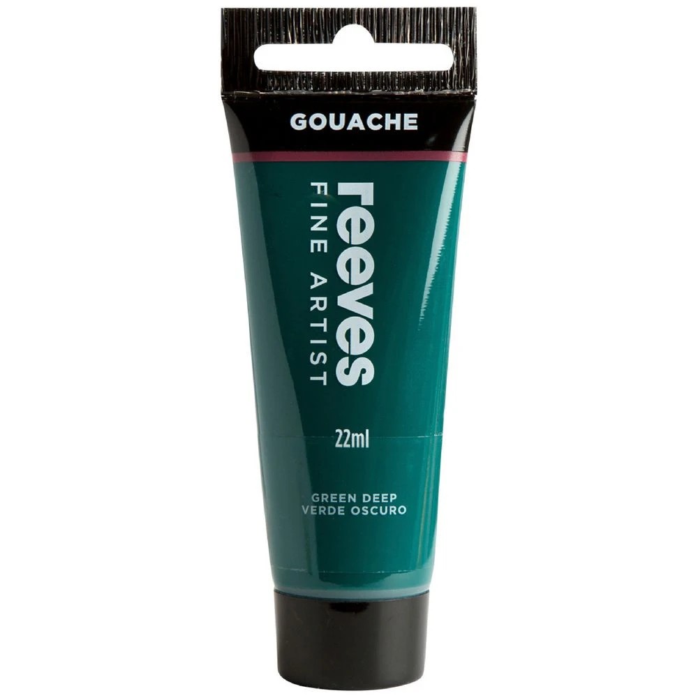 1 Reeves Gouache Paint 22mL Deep Green, 1 of 1