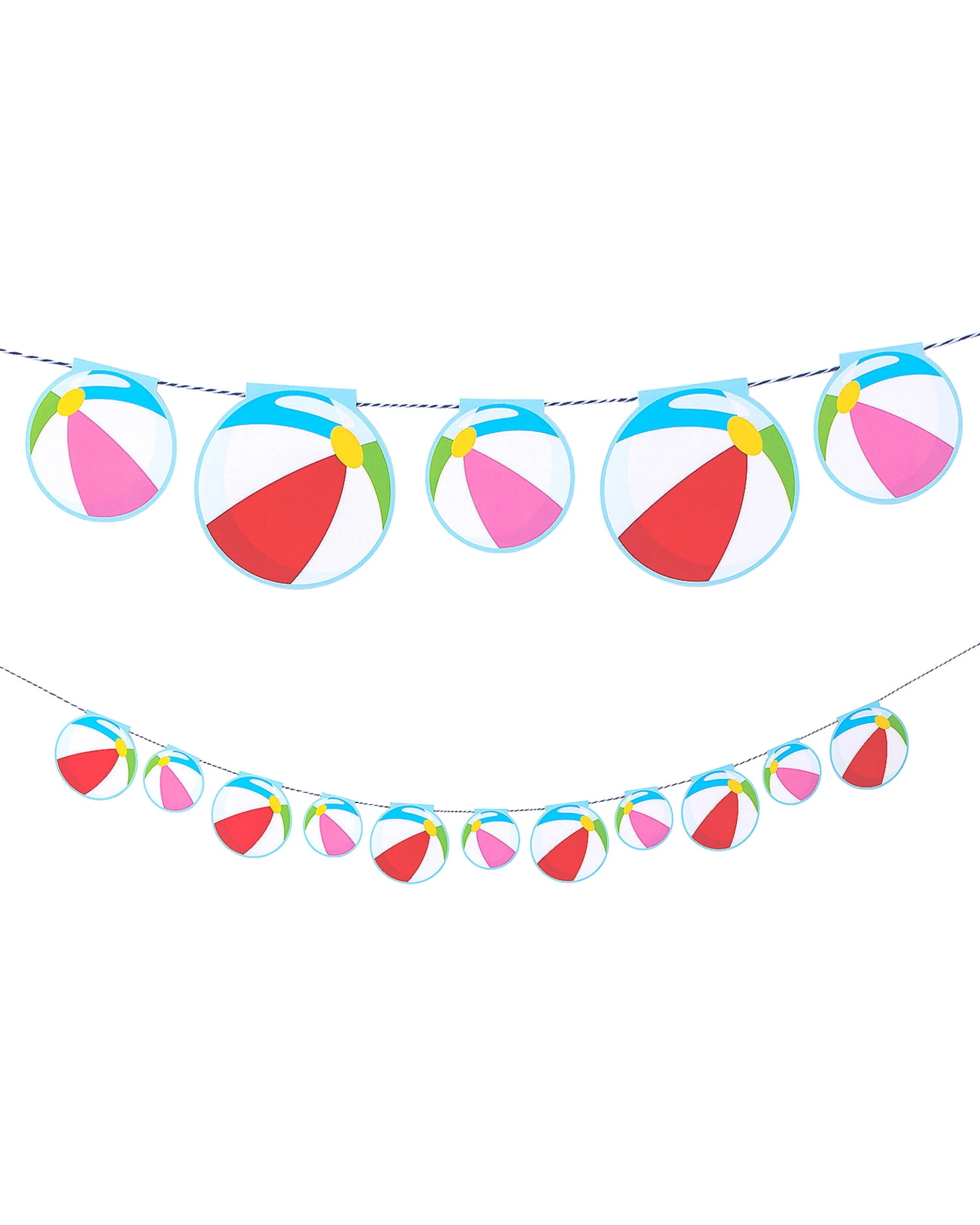 1 Partyrama Pool Party Beach Ball Garland Banner 2.13m, 1 of 1