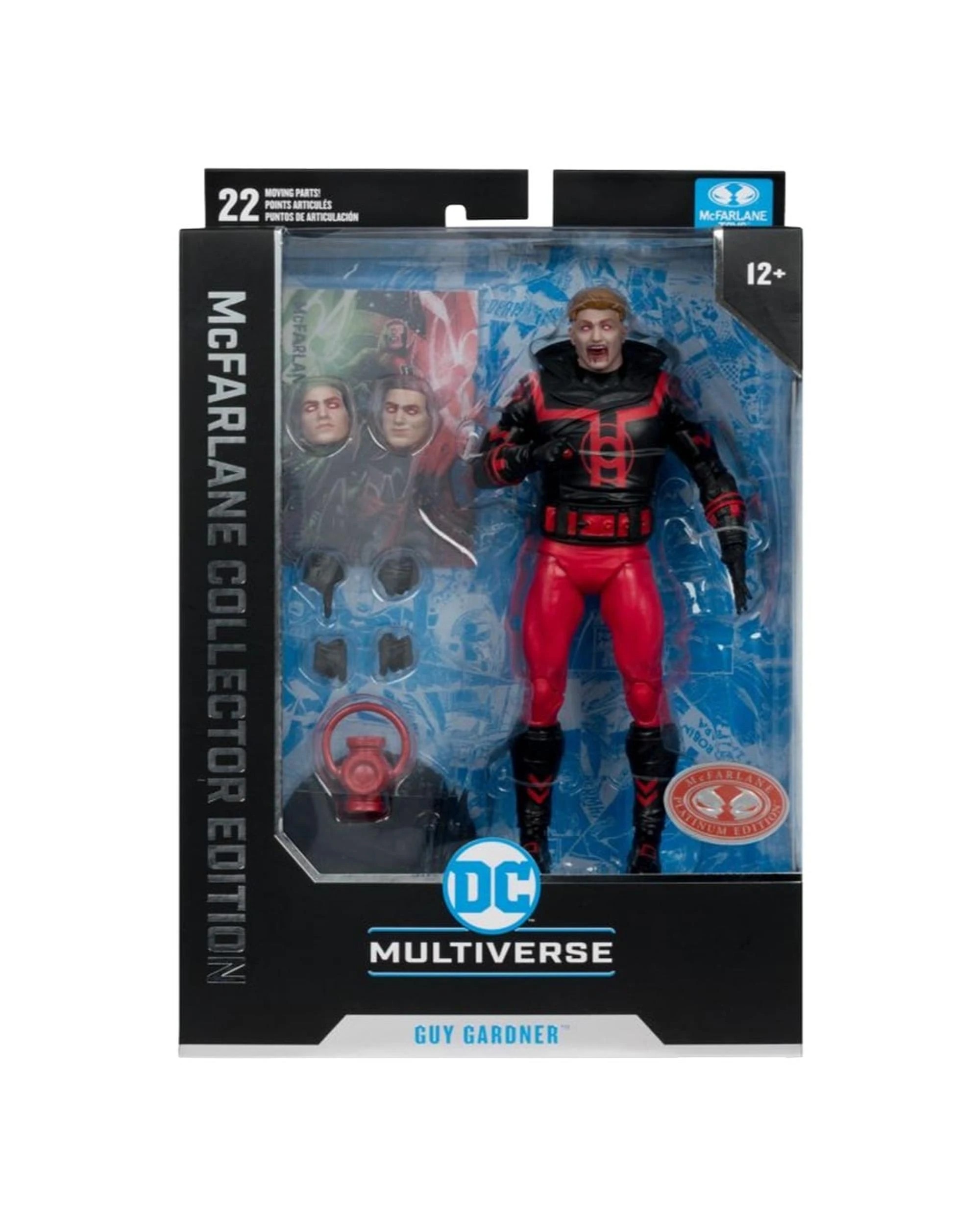 1 DC Multiverse Collector Edition #37 Green Lantern Guy Gardner Red Lantern Red Platinum Edition 7 inch Action Figure, 1 of 7