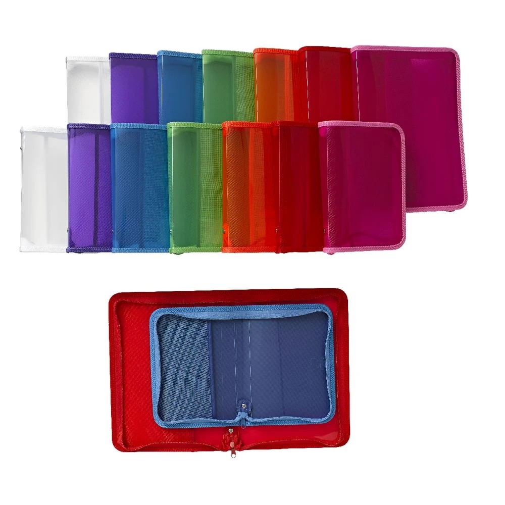 7 Ausinc A4 Zipped Document Folder Clear, 7 of 7