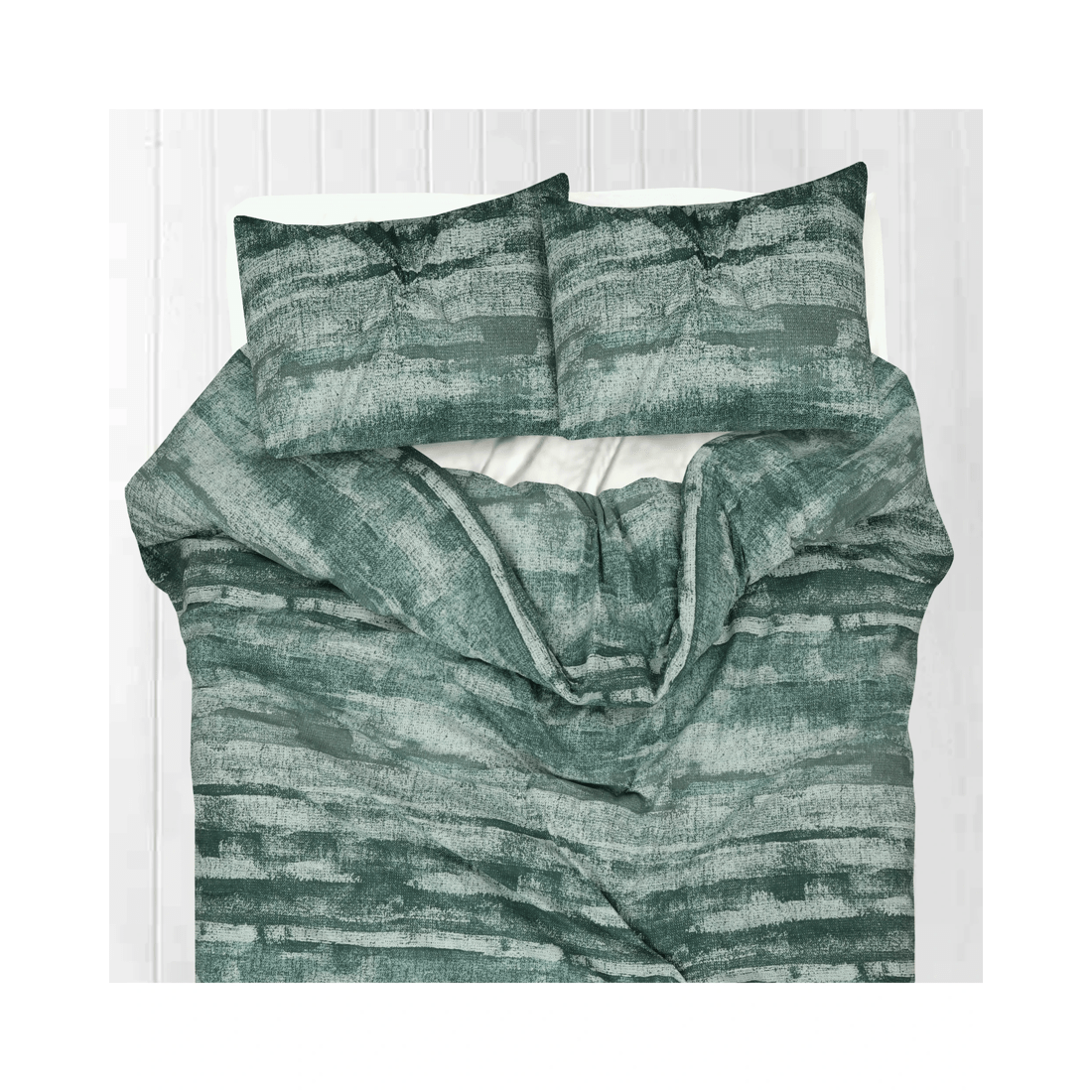 3 Amsons Pure Cotton Quilt Cover Set Eden Sage - Button Closure with Extra Standard Pillowcases
 - Single Bed
 - green, 3 of 3