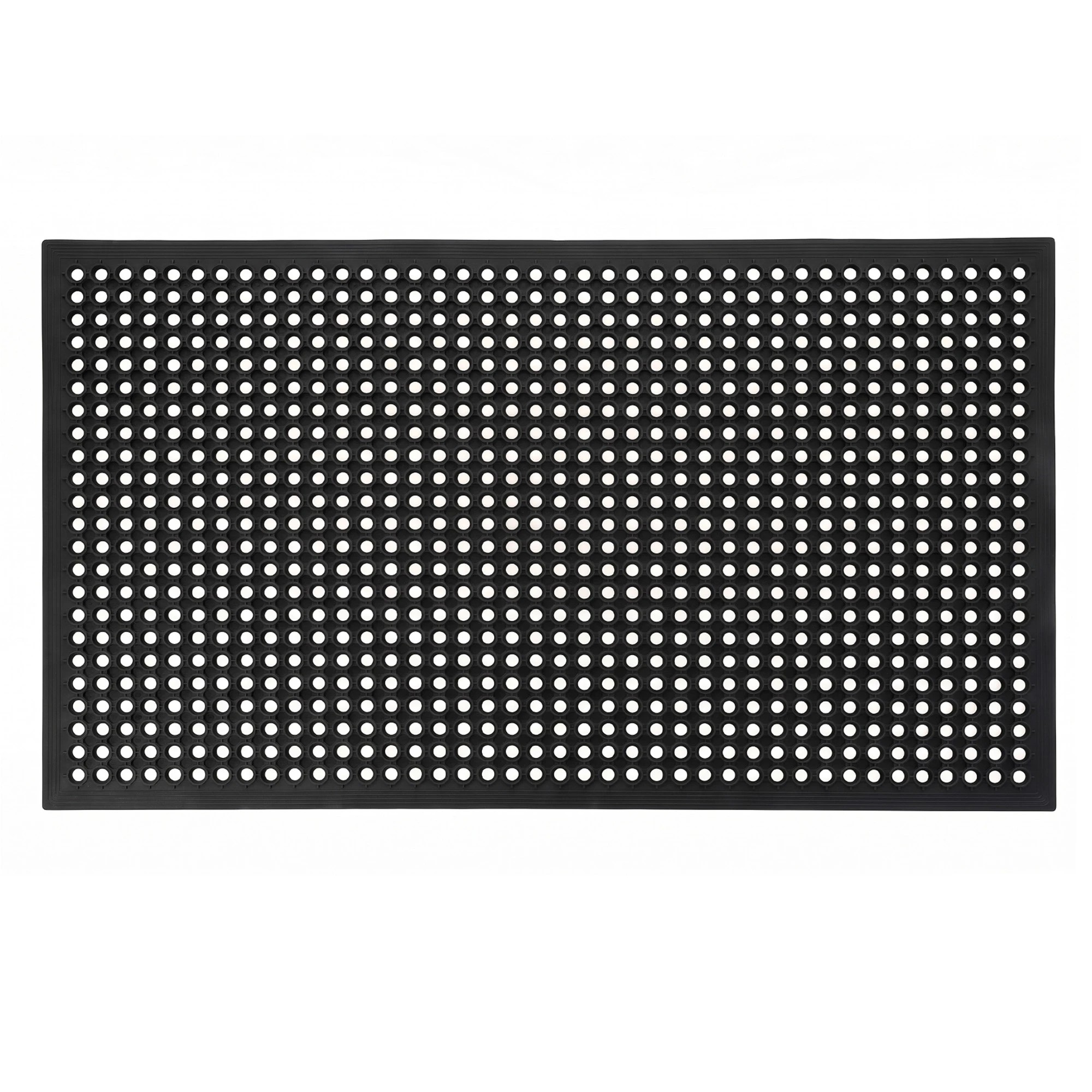 2 Marlow Anti Fatigue Mat Non Slip for Rubber Floor Draining Entry Door,Black, 2 of 8