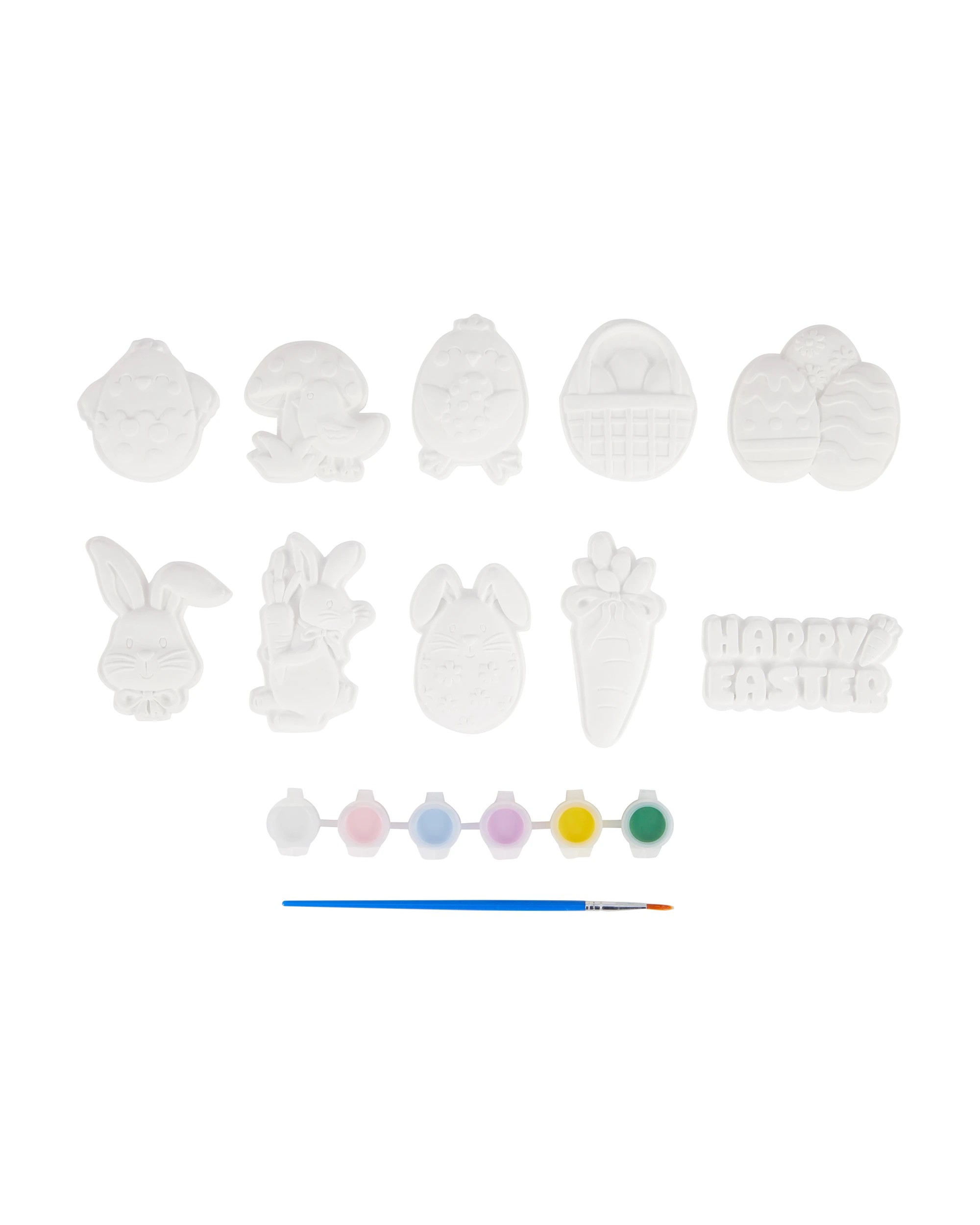 2 17 Piece Paint Your Own Easter Plaster Set, 2 of 7