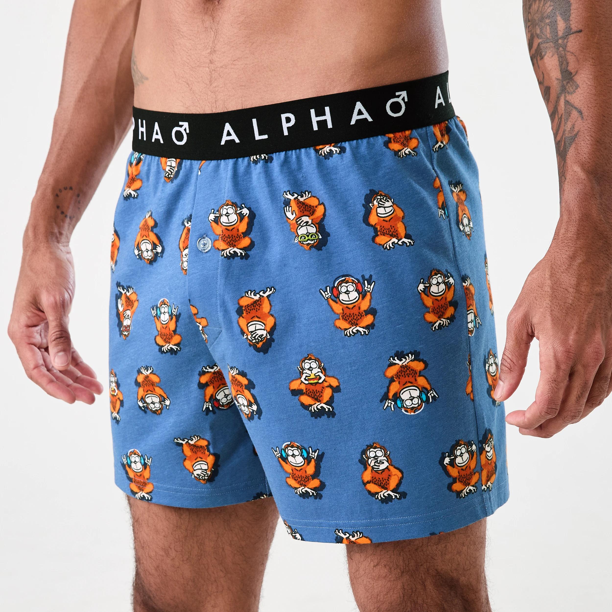 2 Printed Jersey Boxers MONKEY SEE, 2 of 5