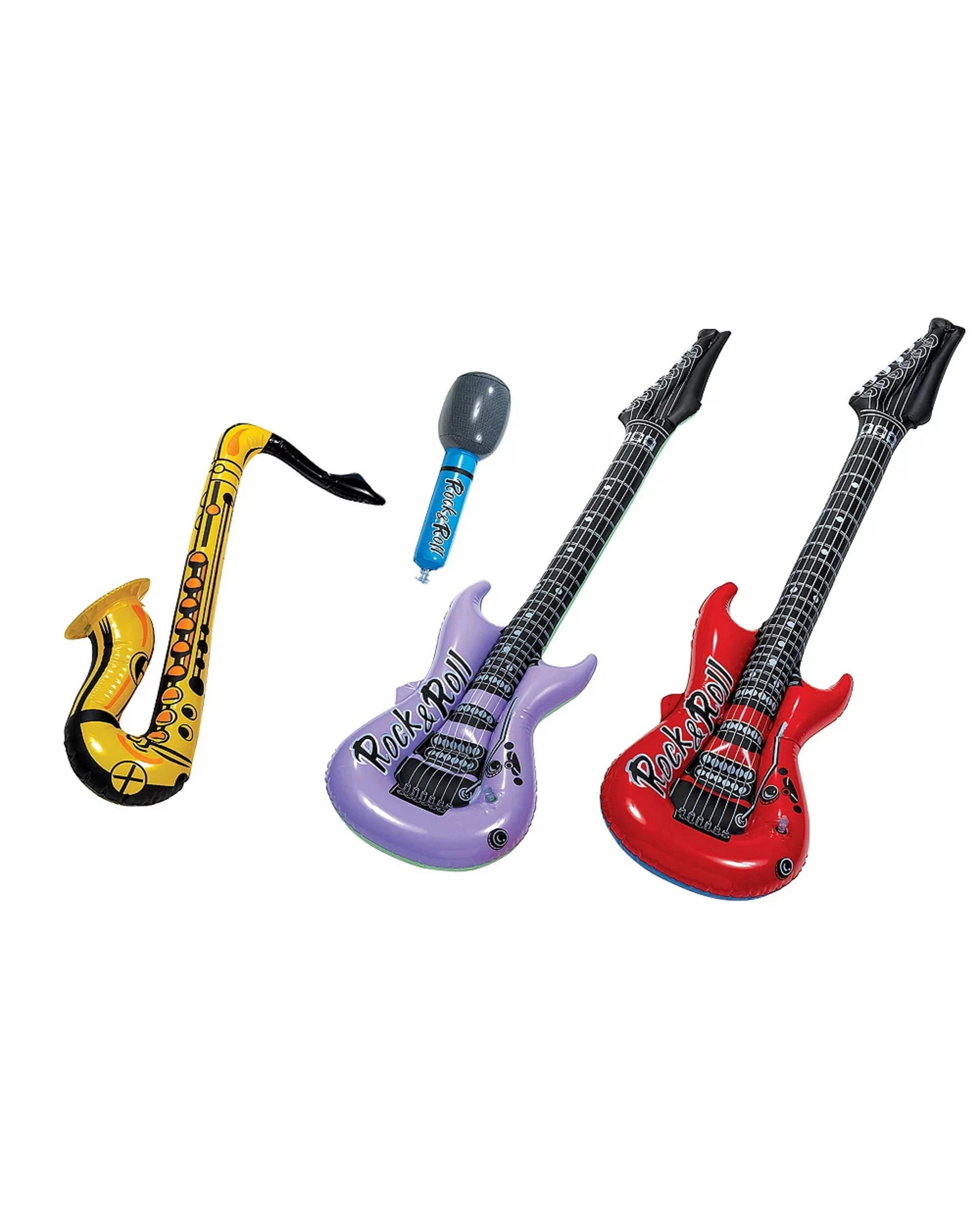 1 Anagram Inflatable Rock Band Instruments Pack of 4, 1 of 1
