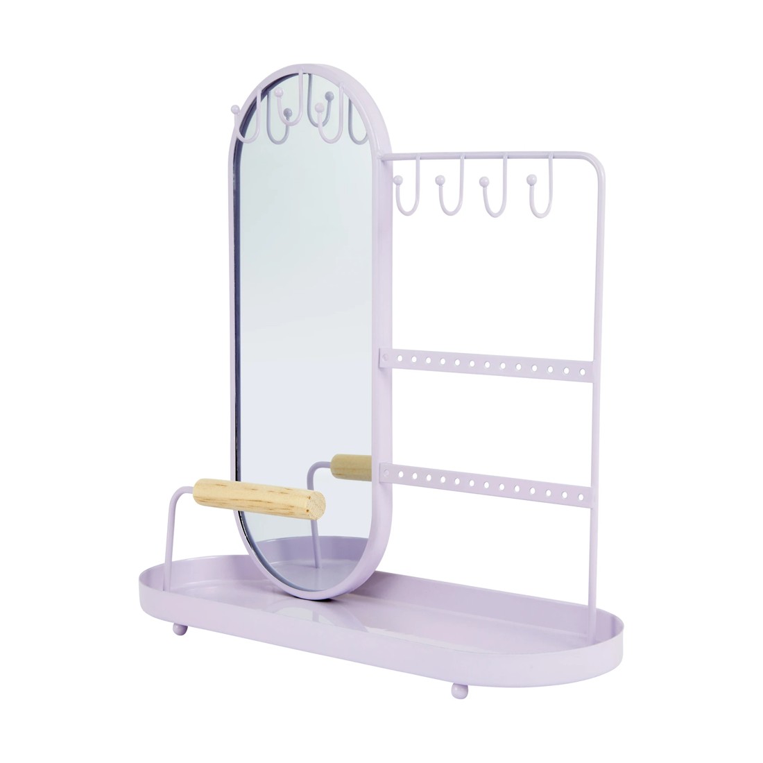 1 Jewellery Storage with Mirror - Lilac, 1 of 7