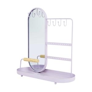 Jewellery Storage with Mirror - Lilac