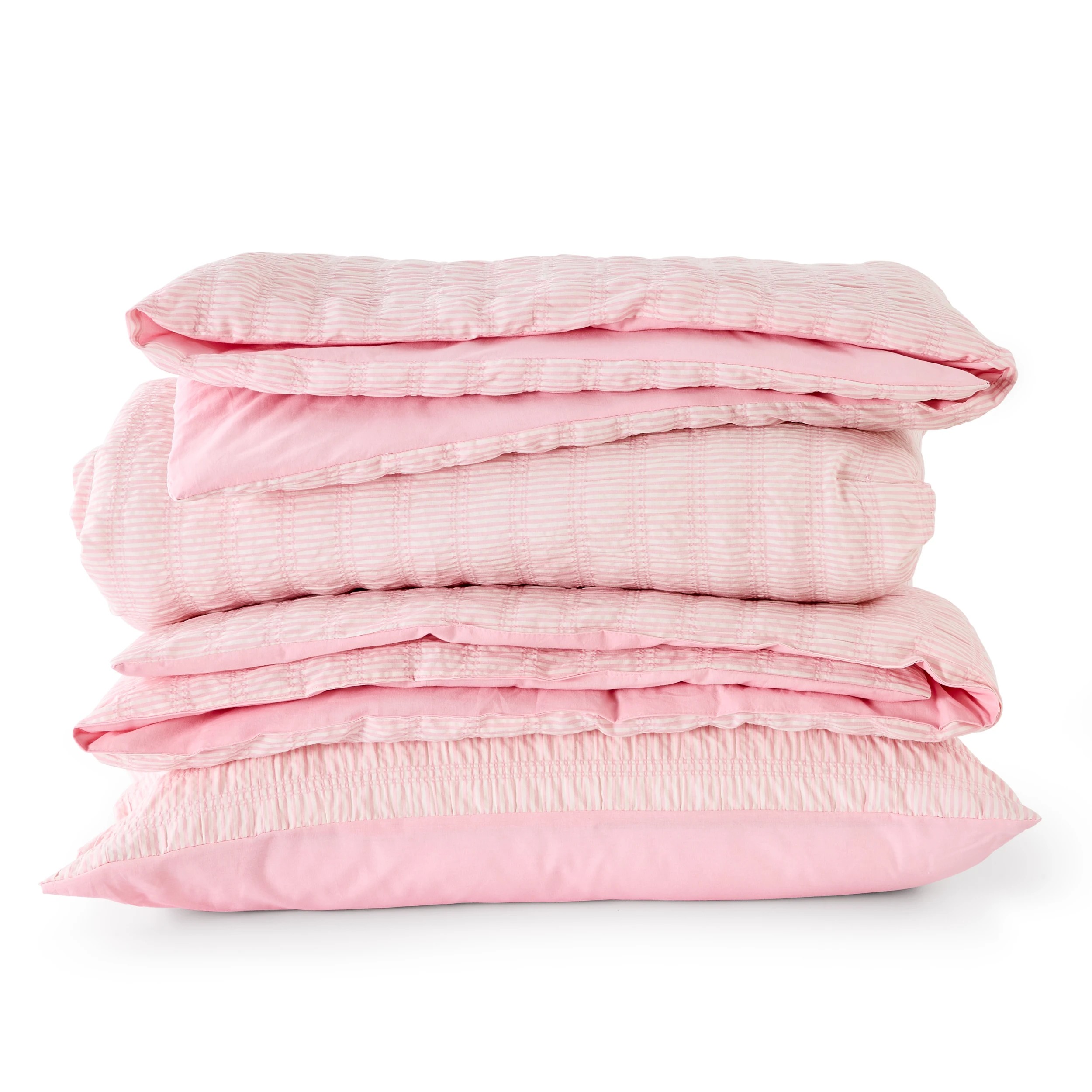 5 Stripe Comforter Set - Queen/King Bed, Pink, 5 of 6