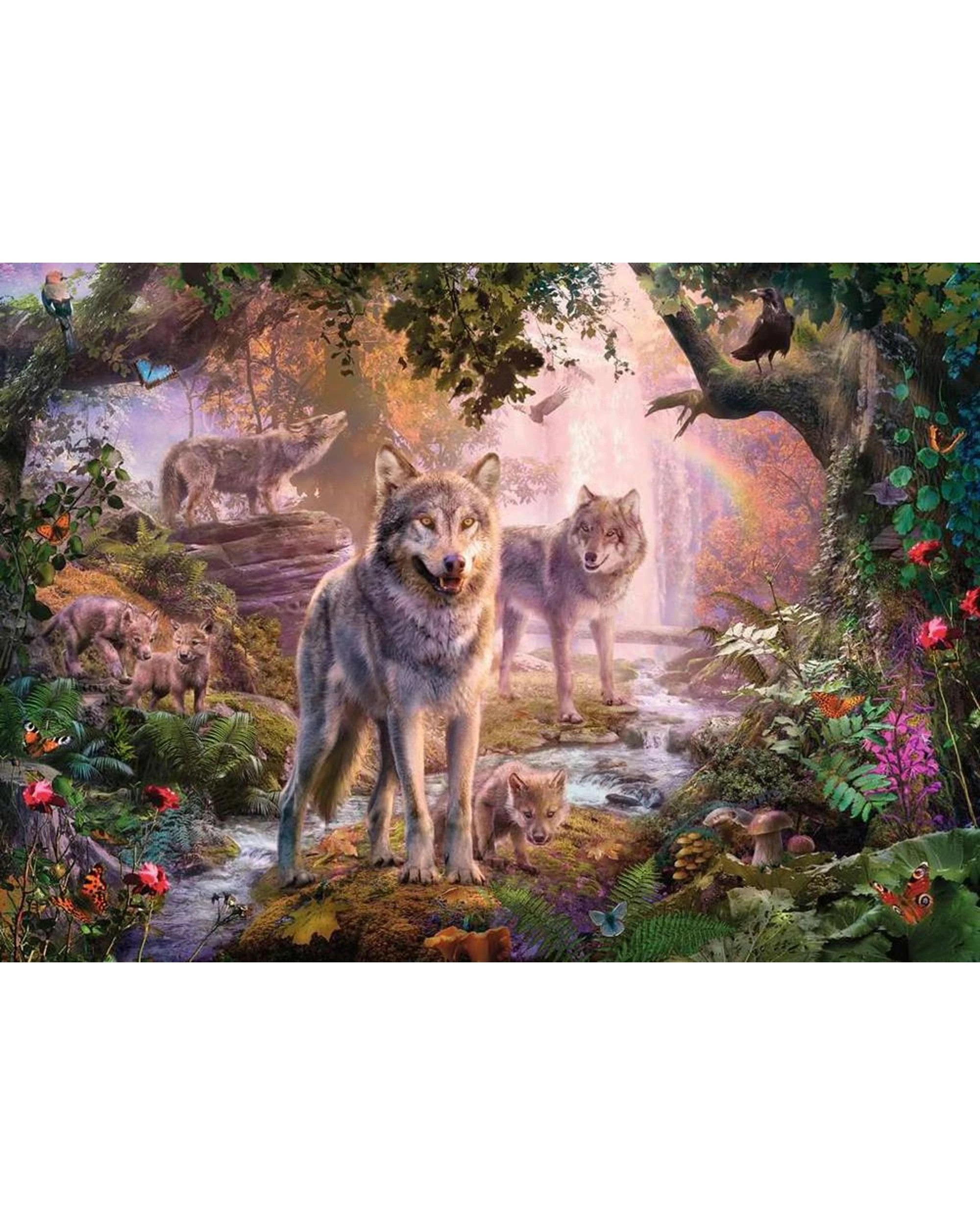 2 Ravensburger Summer Wolves 1000 Piece Jigsaw Puzzle, 2 of 2