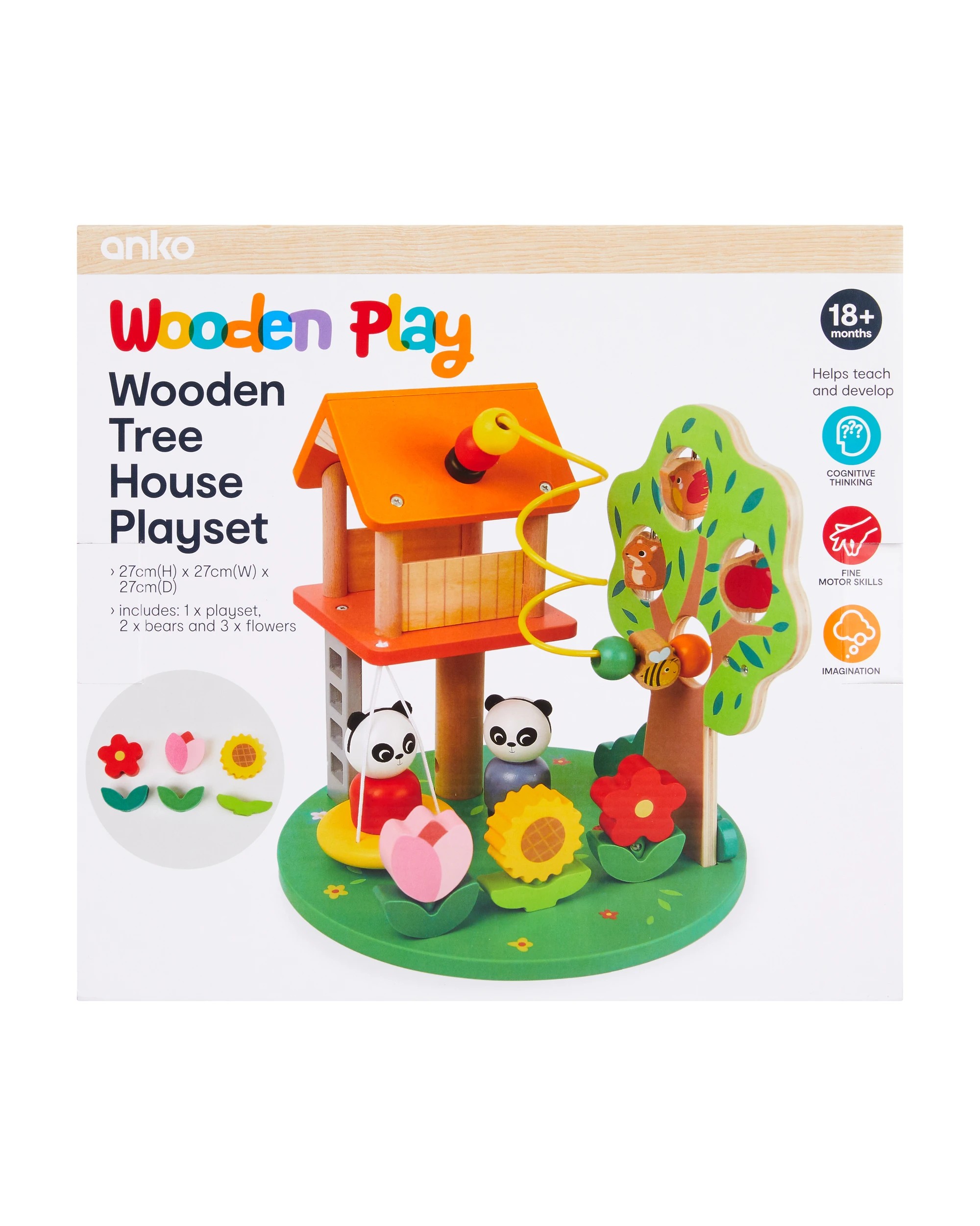 9 Wooden Play Tree House Playset, 9 of 9