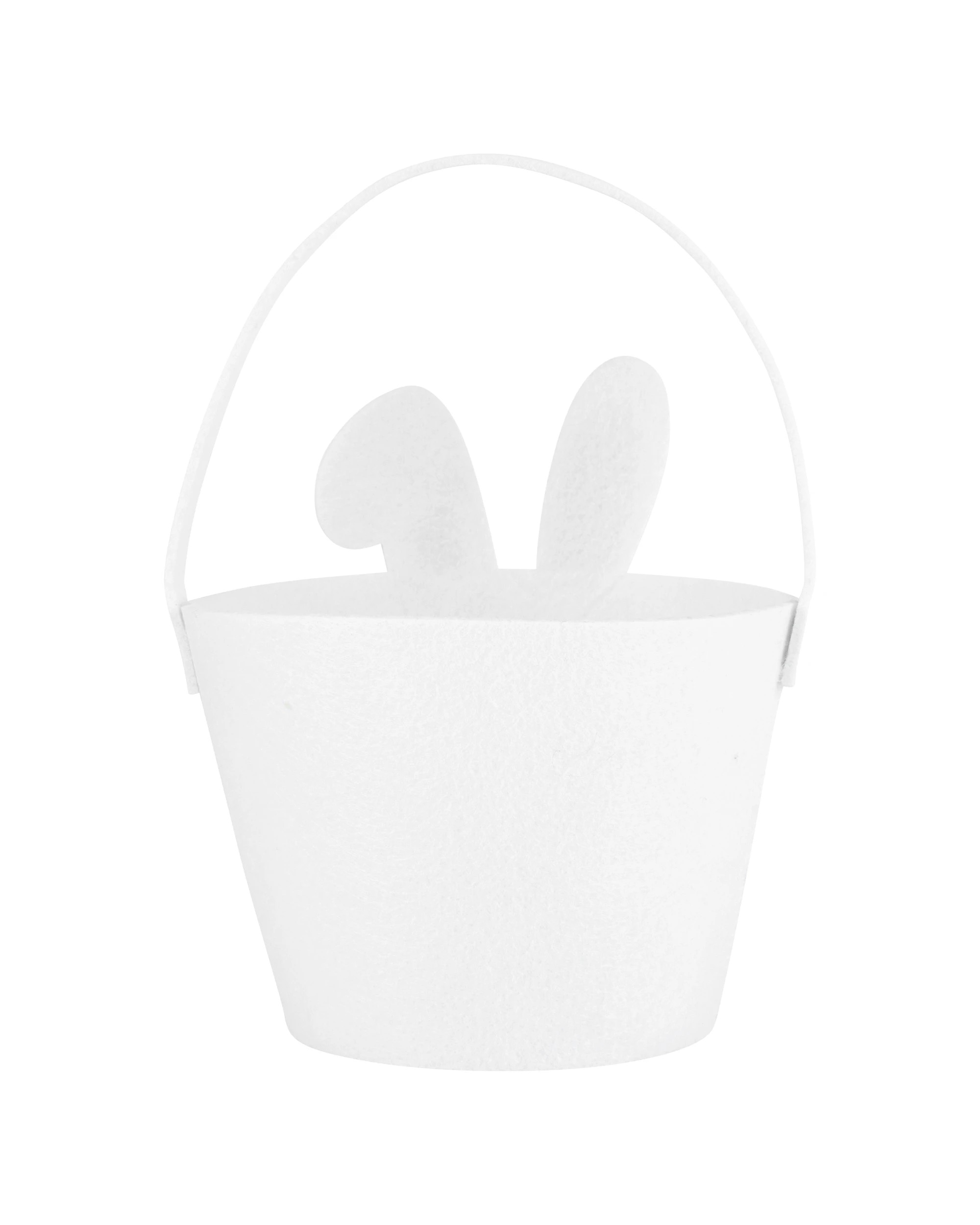 3 Bunny Felt Basket, 3 of 5