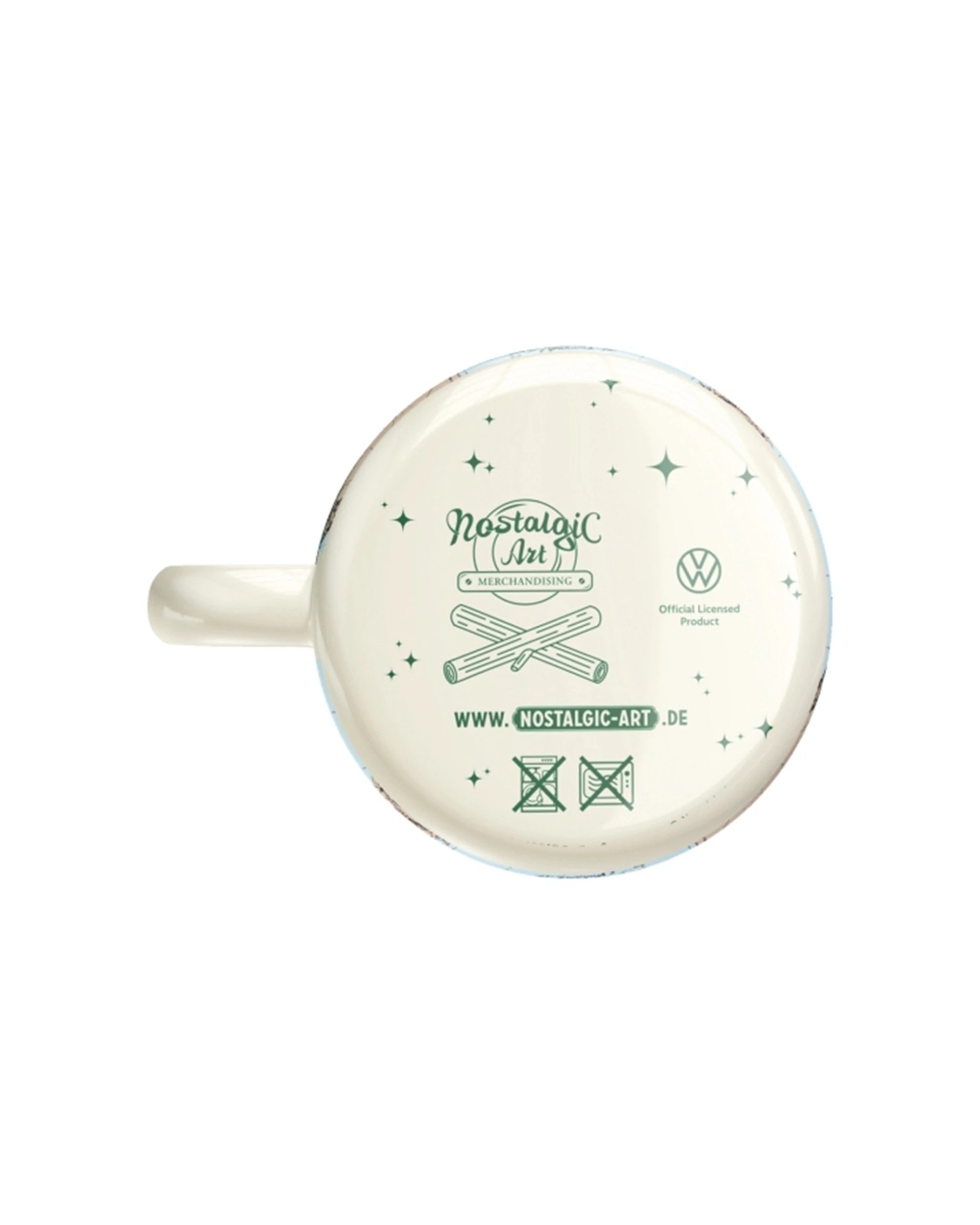 4 Nostalgic-Art Enamel Mug 360ml Mug -  VW Bulli Let's Get Lost Travel Theme - Multi, 4 of 4