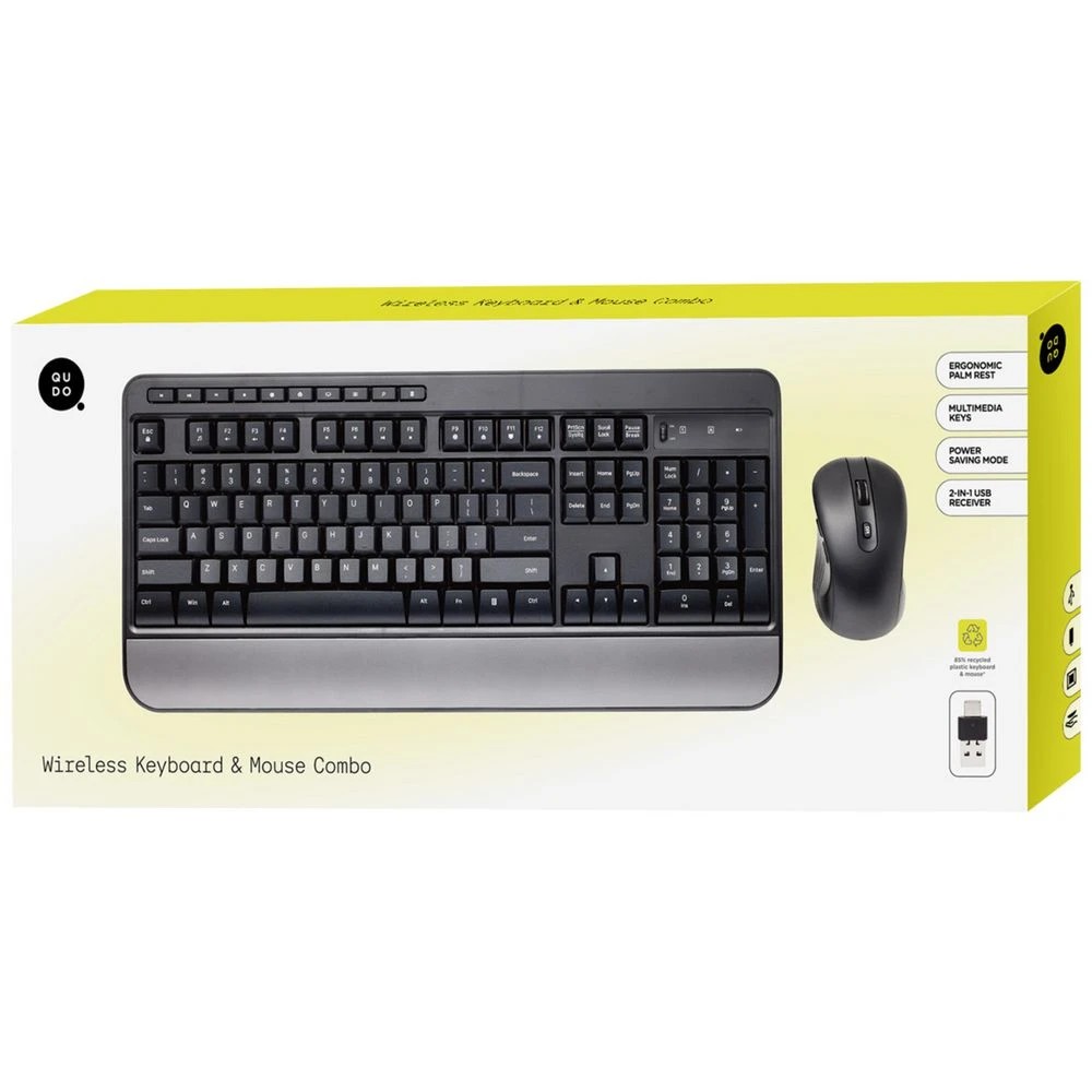4 Qudo Wireless Keyboard and Mouse Combo, 4 of 5