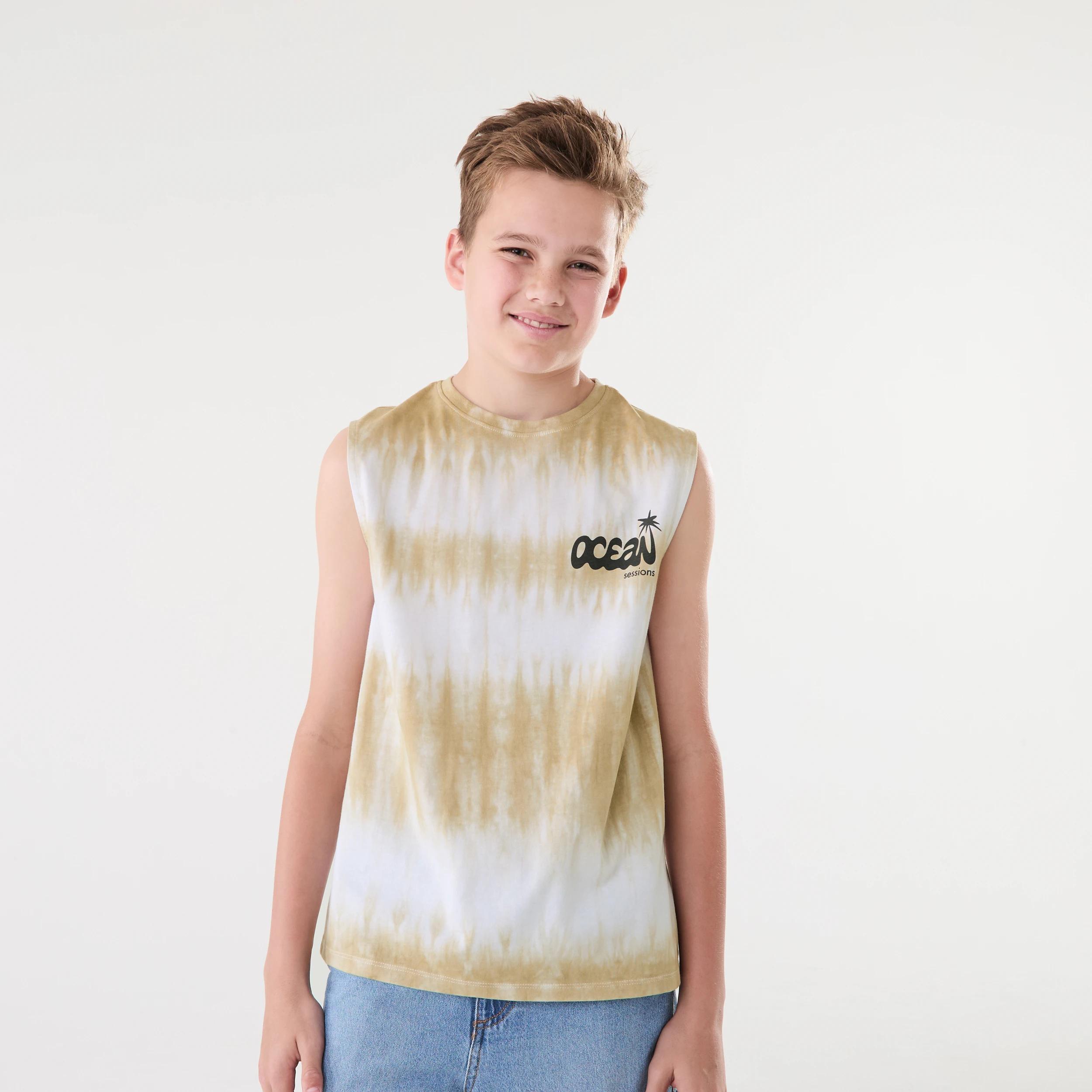 1 Sleeveless Tie Dye Muscle Bge Surf, 1 of 7