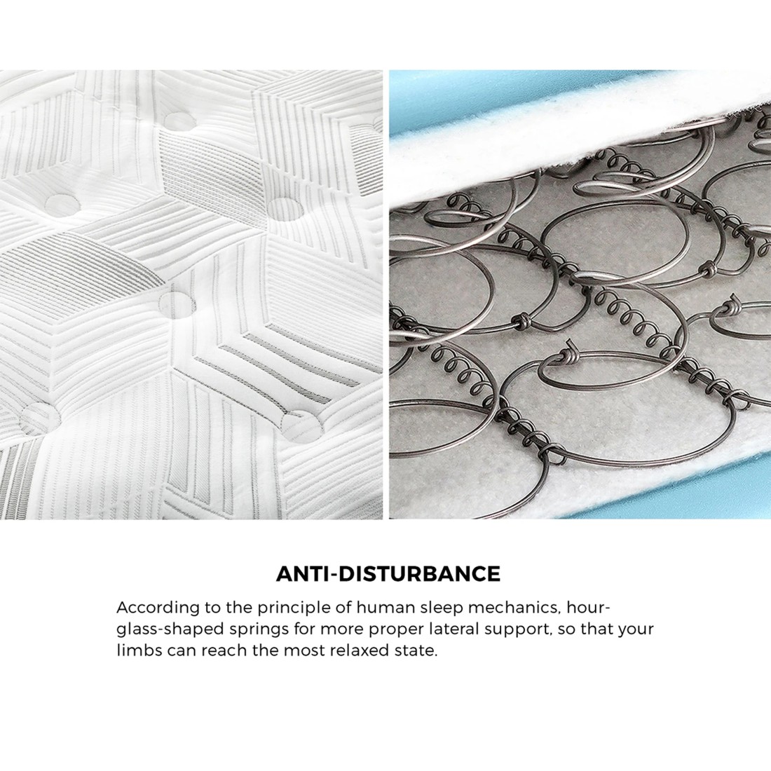 6 Bedra Bedding 22cm Single Mattress Cool Gel Foam Bonnell Spring With Pillow
 - Multi, 6 of 10