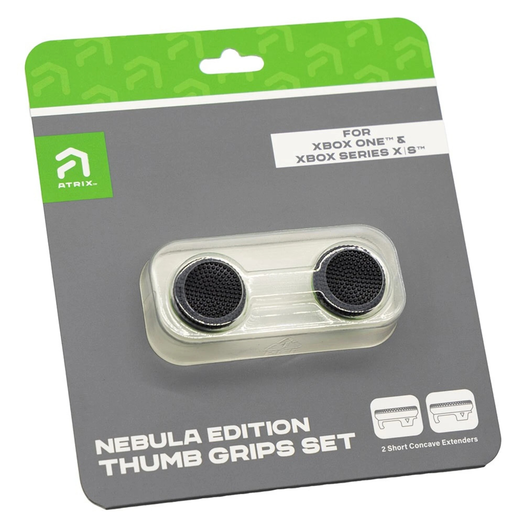 1 Atrix Nebula Edition Thumbgrip Set for Xbox - Black, 1 of 2