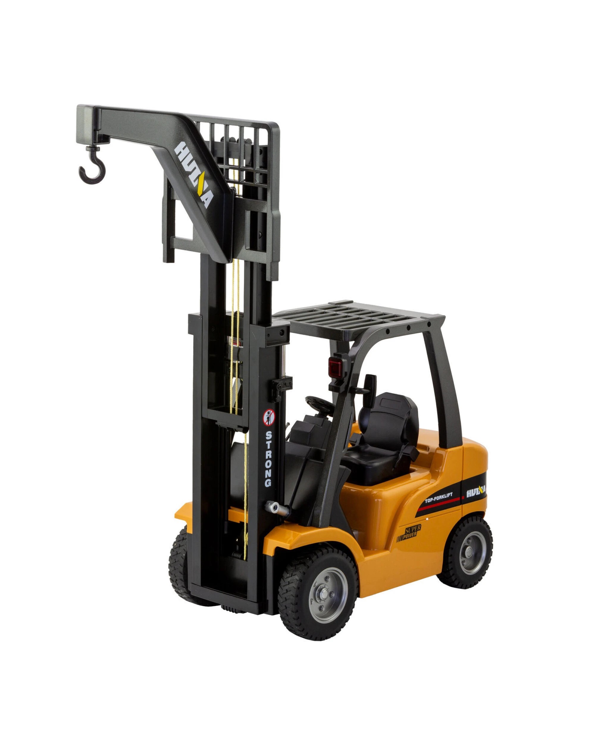 6 Gem Toys 1:10 Scale 2.4G 8-Channel Metal Remote Control Forklift Construction Vehicle with Lifting Function & Sound, 6 of 9