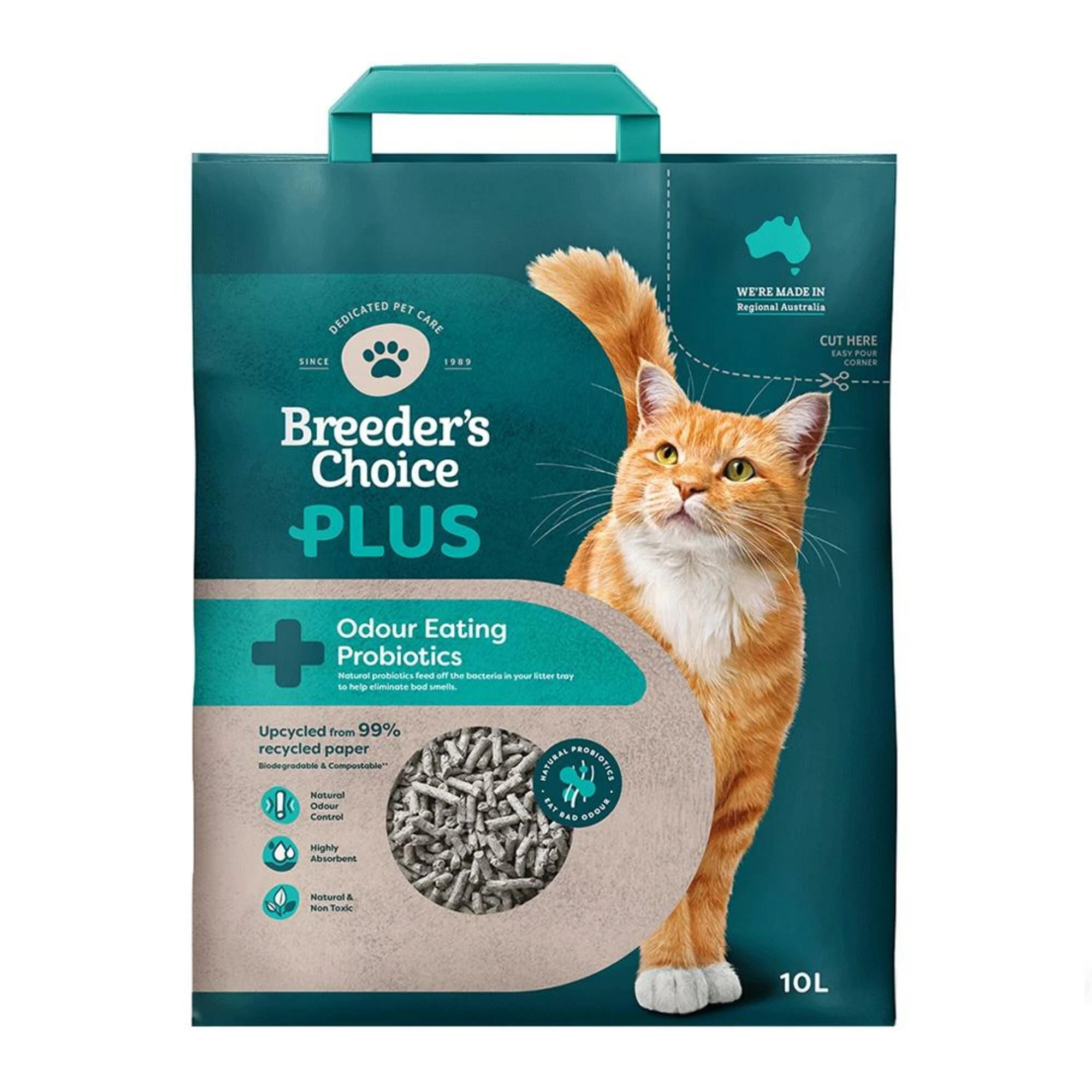 1 Breeders Choice Plus Probiotic Litter 10L, 1 of 1