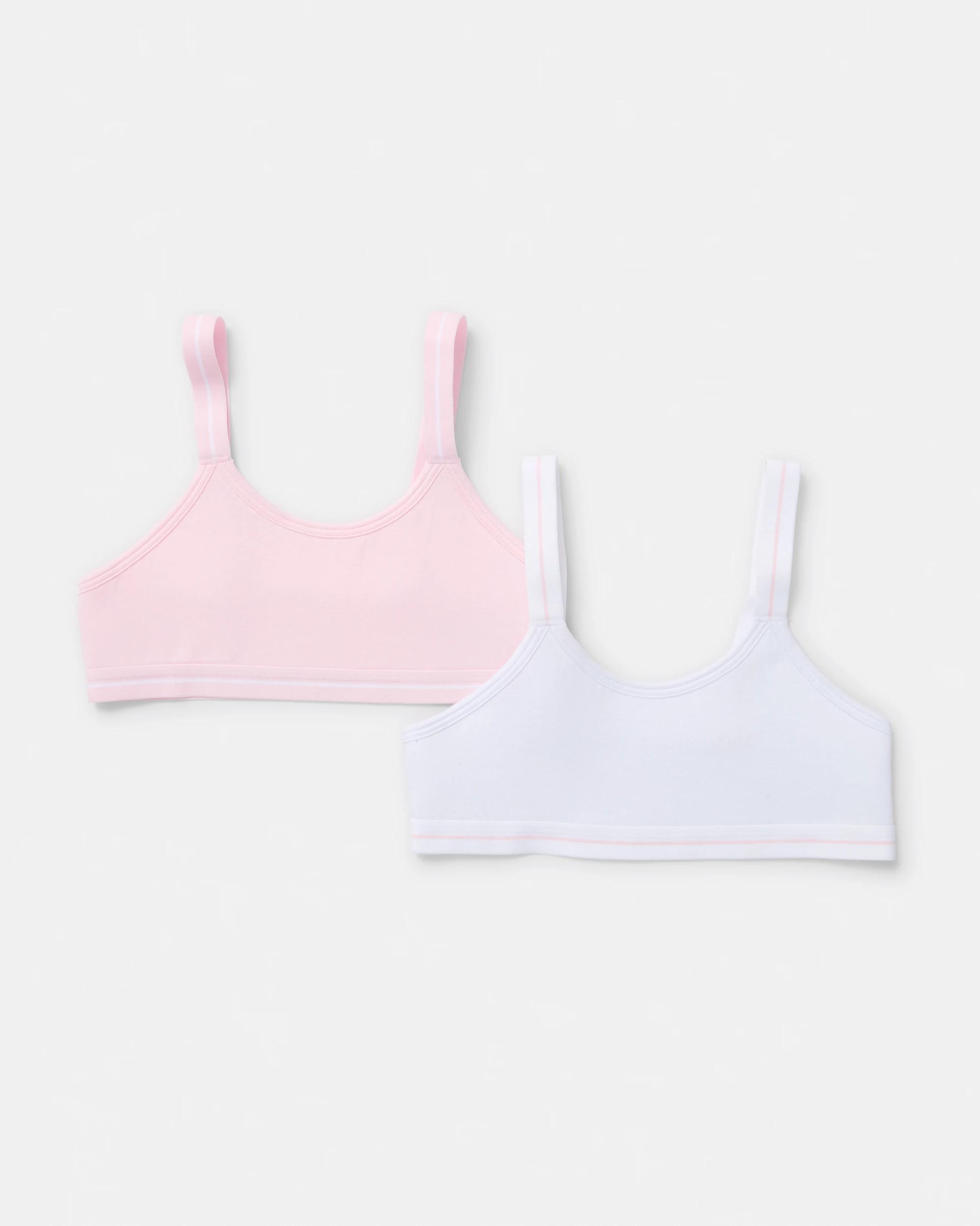 1 2 Pack Extra Coverage Crop Top Pnk Crop, 1 of 3