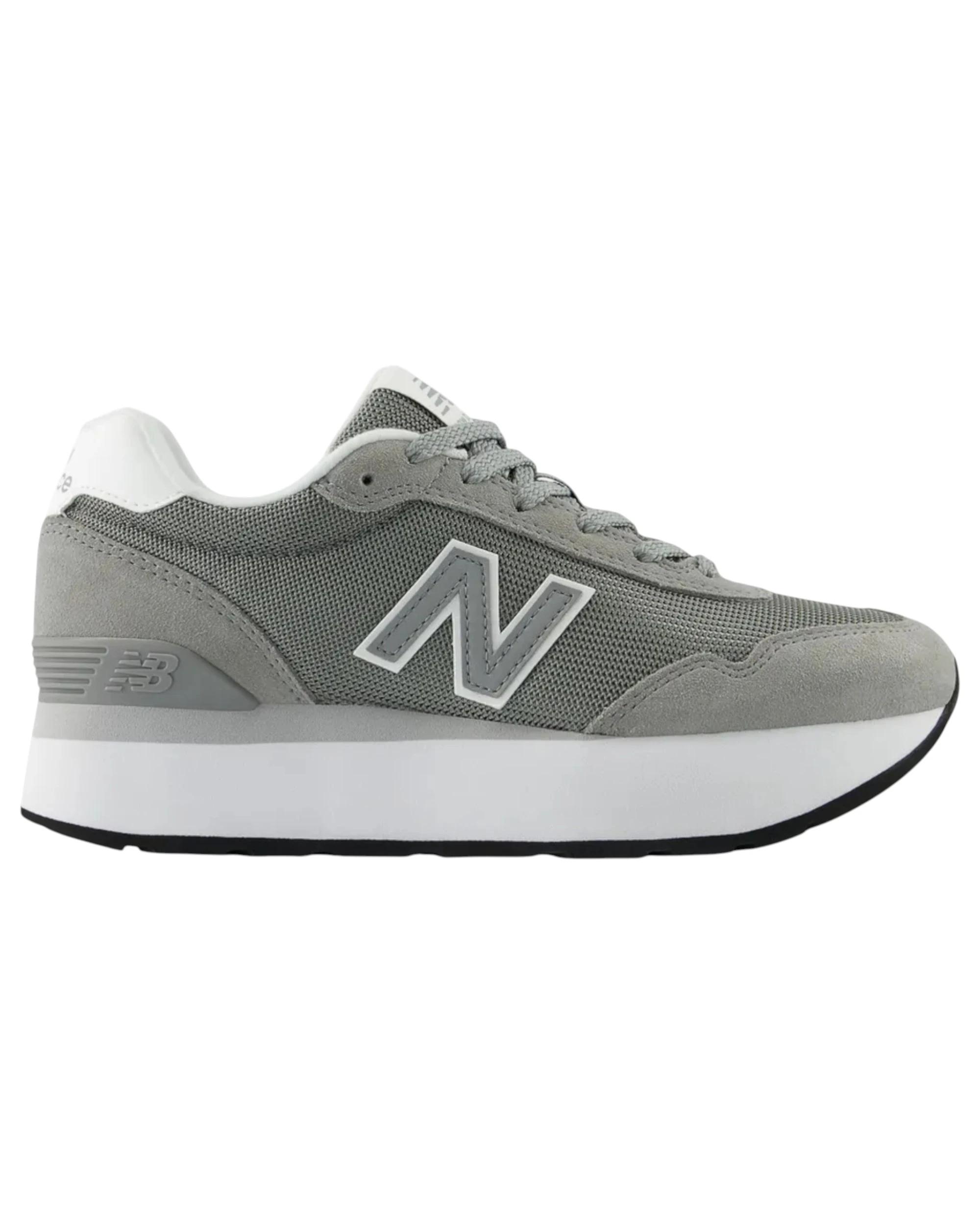 1 New Balance Womens 515 Grey/ White Athletic Shoes GREY/WHITE, 1 of 5