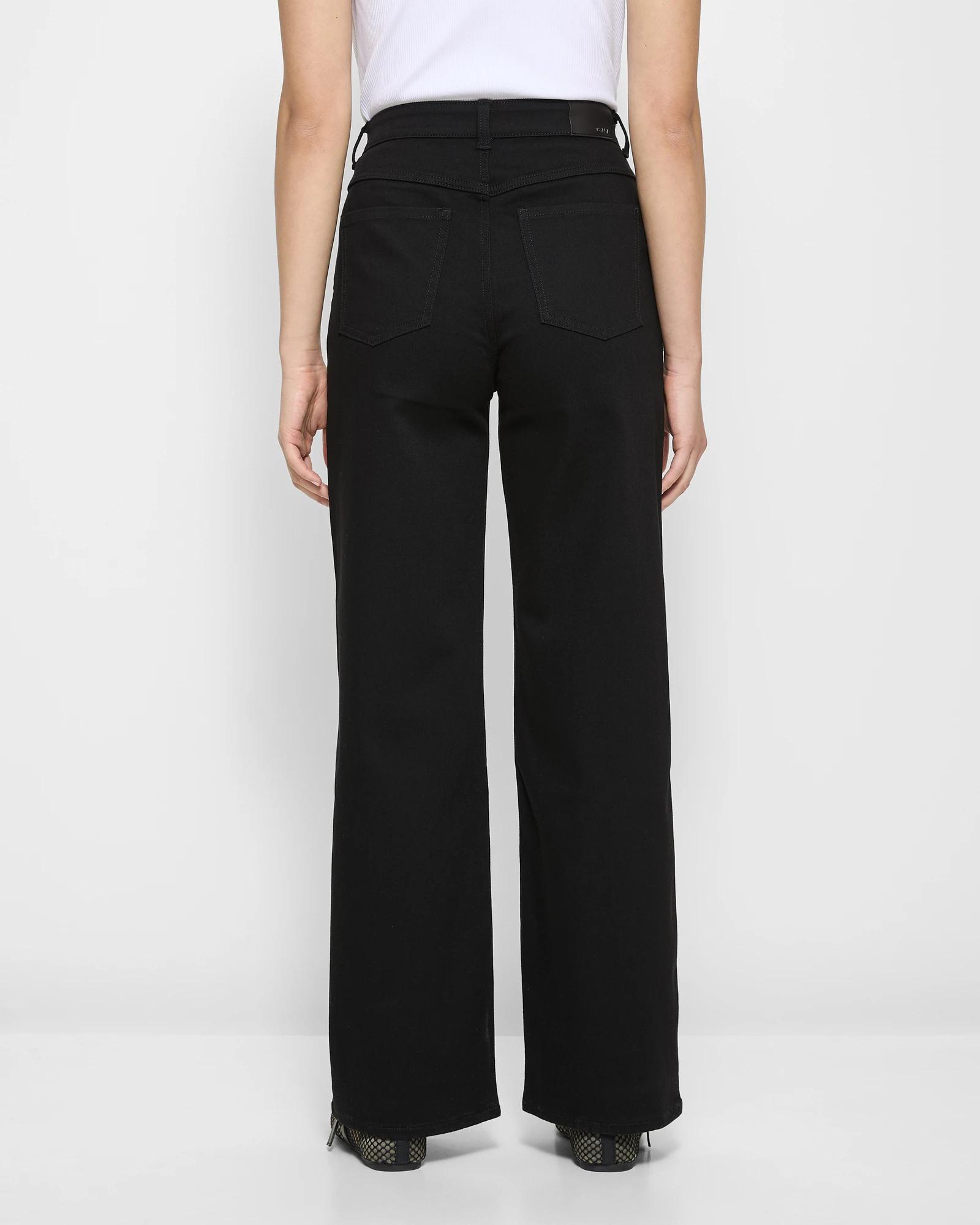 4 Target High Rise Full Length Wide Leg Denim Jeans - Shape Your Body FADED BLACK, 4 of 5
